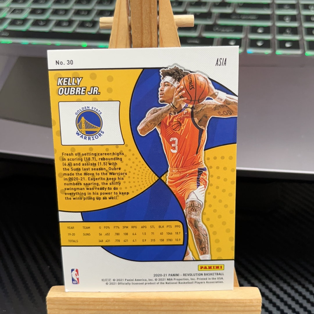 2020-21 Panini Revolution Kelly Oubre Jr. 凯利 乌布雷 勇士 折射 革命系列 卡品如图 凑图必备 值得收藏!免费代卖!
