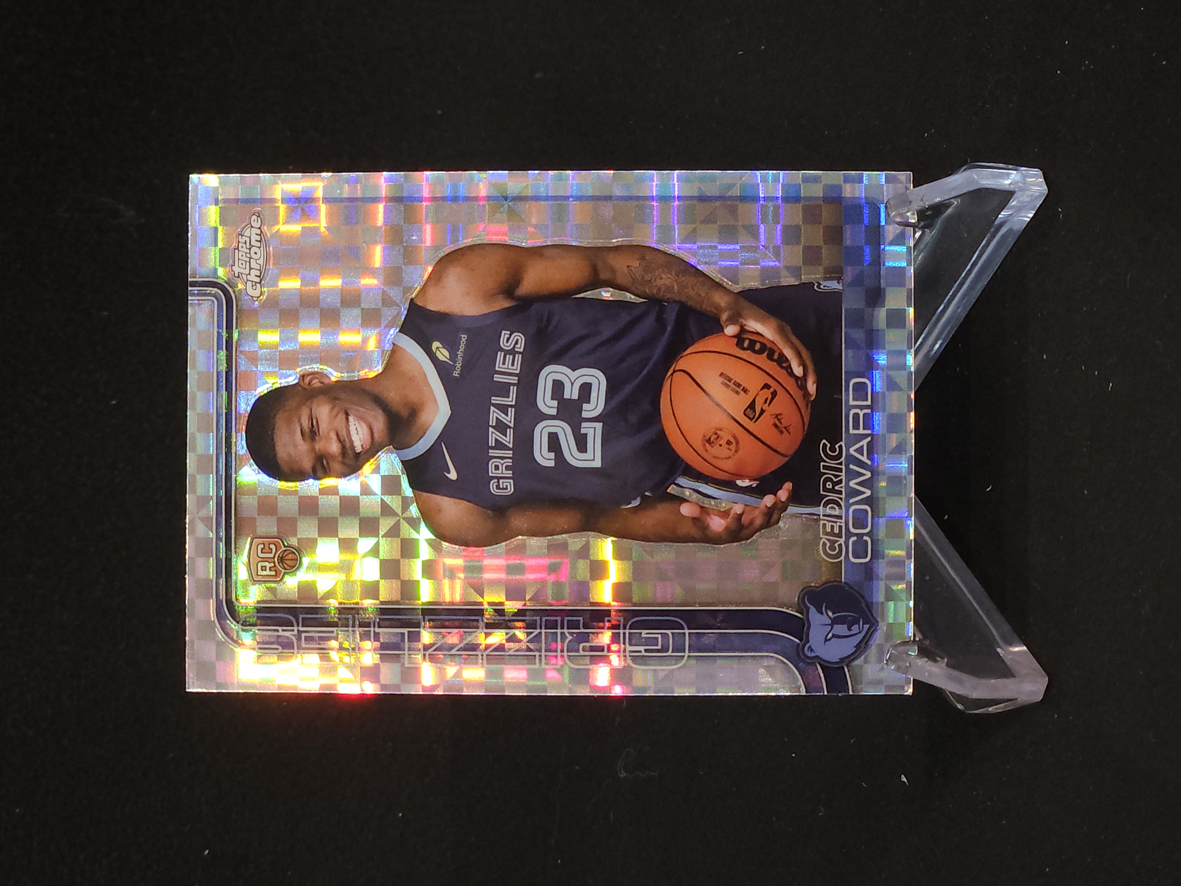 2025 26 Topps Chrome Cedric Coward Rc 【流星代拍】tc 塞德里克 考沃德 灰熊 新秀 最经典系列 银格子 