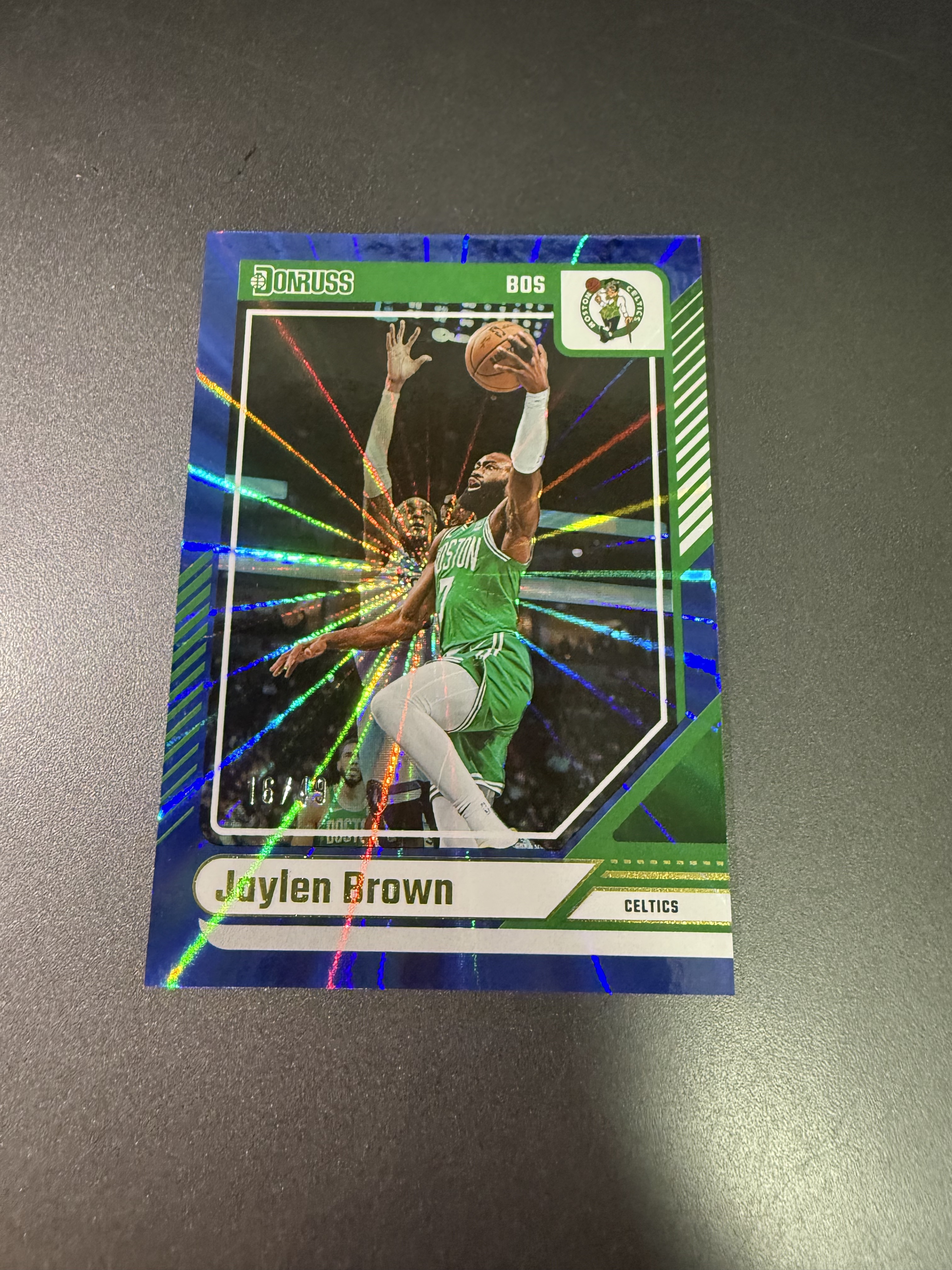2024-25 Panini Donruss Jaylen Brown 杰伦布朗 蓝佛光折 49编 T
