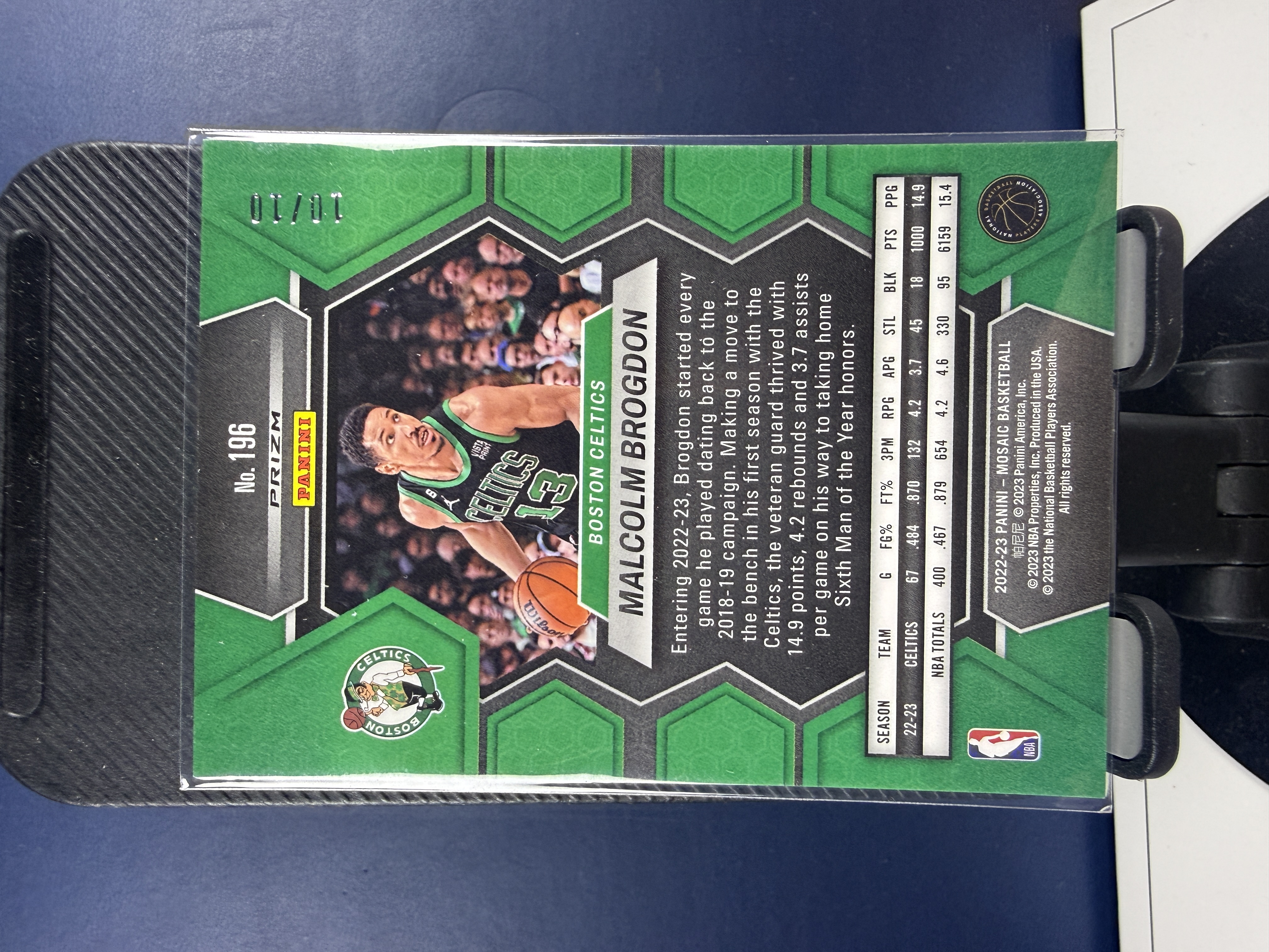 2022-23 Panini Mosaic 马赛克 波士顿凯尔特人 布罗格登 金波纹 10编 低编(海绵)