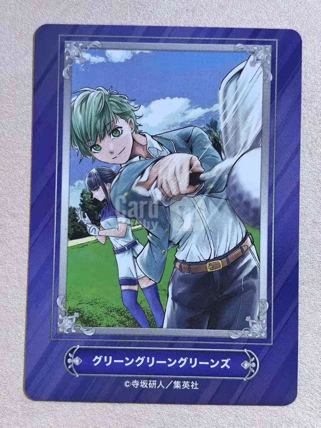 Jump Fair 2024 in Animate 安利美特书店 集英社漫画 活动限定特典卡《Green Green Greens》寺坂研人创作 默认微瑕 卡品如图