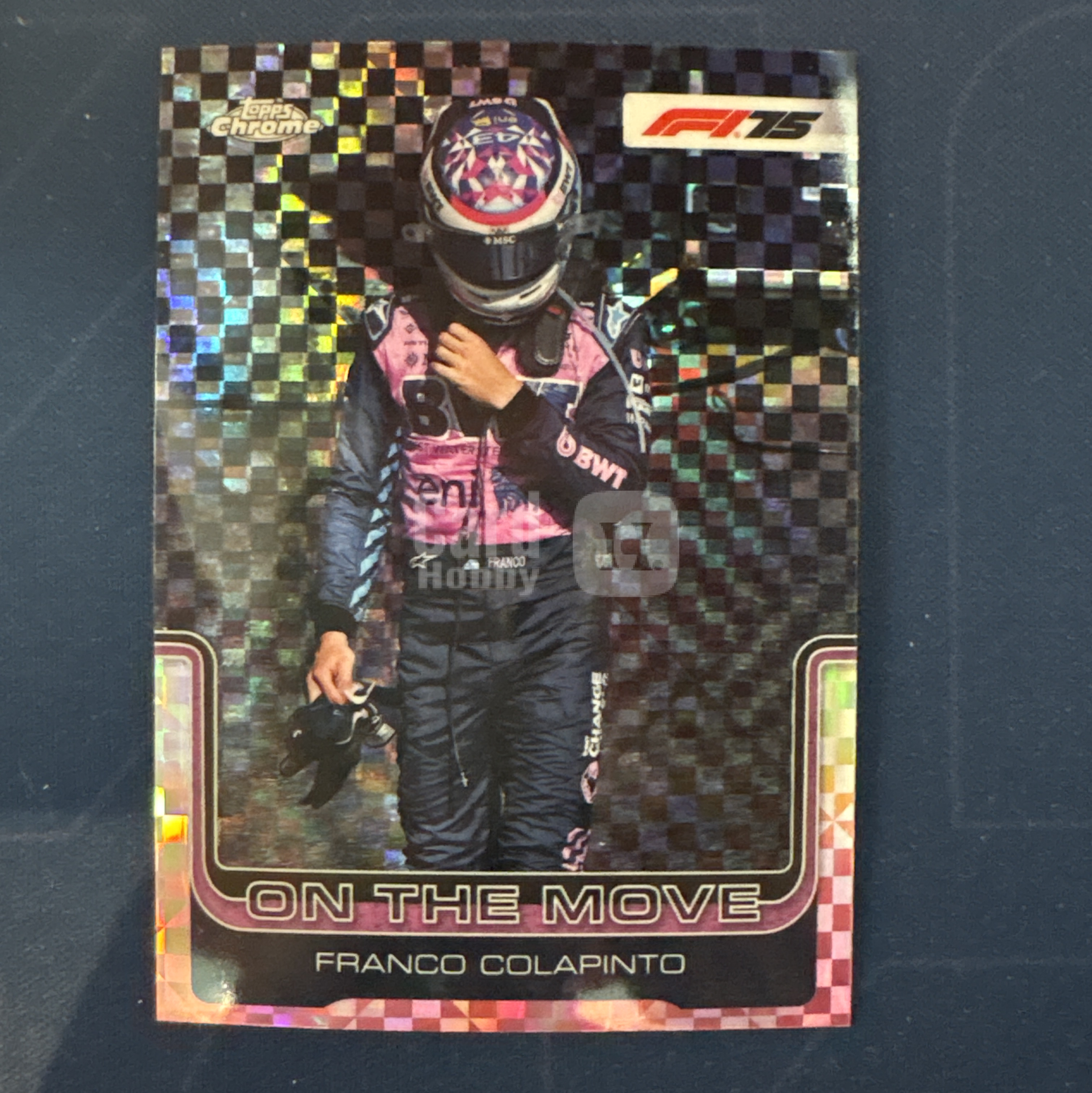 2025 Topps Chrome Franco Colapinto 【爆爆代卖】F1 75周年 弗兰克 科拉平托 黑白方格旗棋盘折 格子折Bwt车队 On The Move 特卡 卡品如图 #冷哥