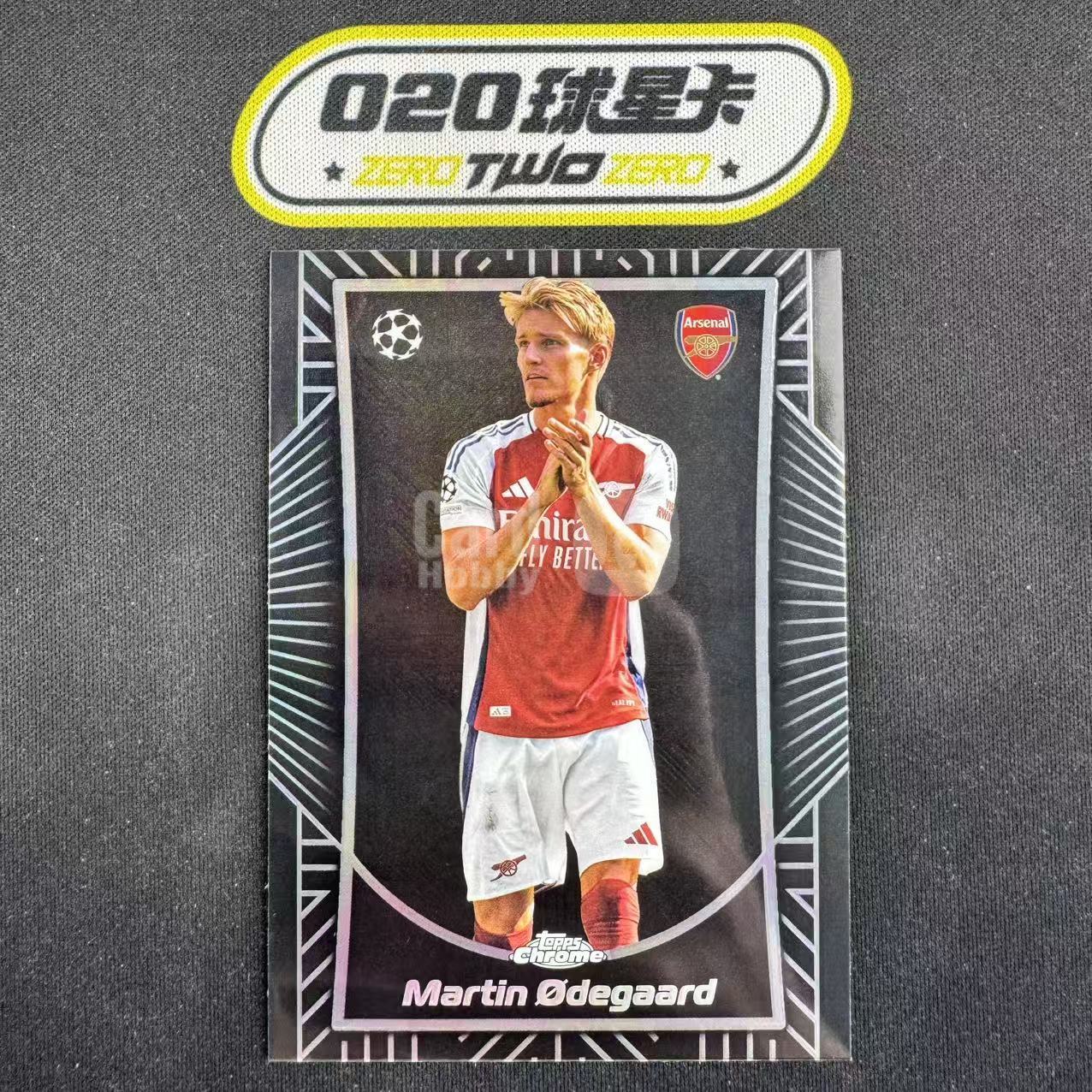 2024-25 Topps Chrome Martin Odegaard 欧冠TC 马丁 厄德高 暗影蚀刻特卡 大比例SP 阿森纳(OSORA)