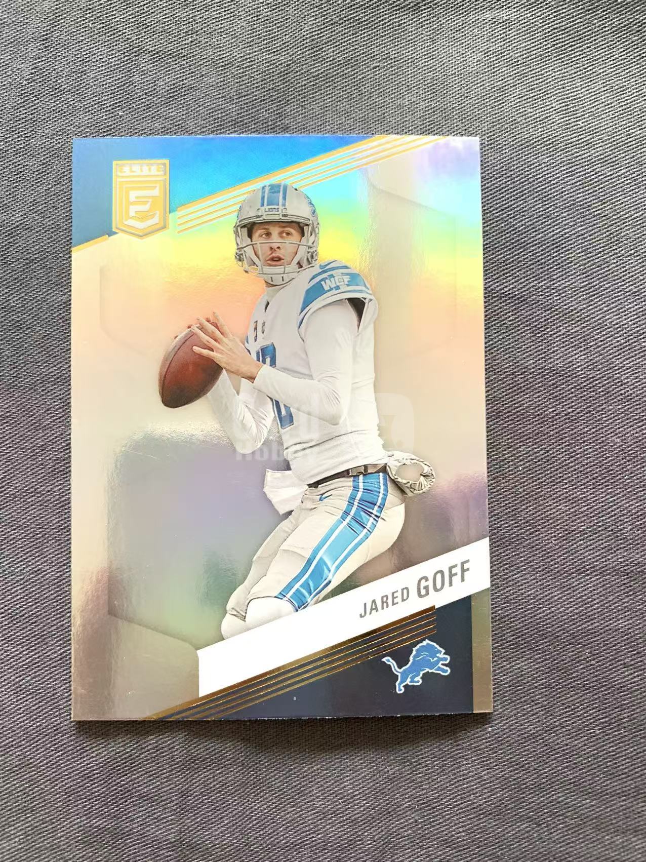 2022-23 Panini Elite Jared Goff 橄榄球 NFL 精英 雄狮 贾里德 高夫 折射 卡品如图 柒仟