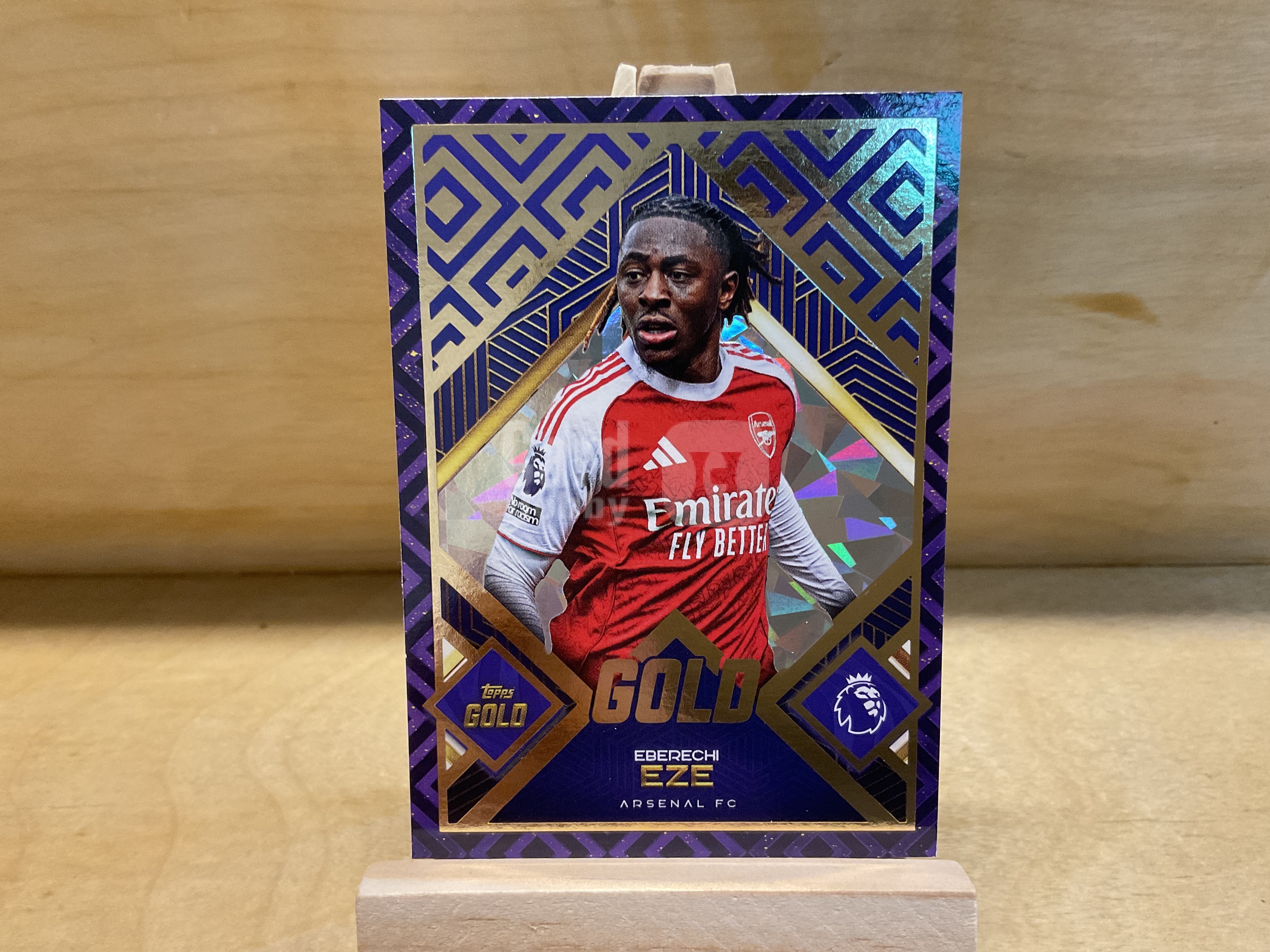 2025 Topps Gold Eberechi Eze Topps Gold 欧冠 Eberechi Eze 埃泽 水晶宫 英超 阿森纳 碎冰折 lot 不保卡品