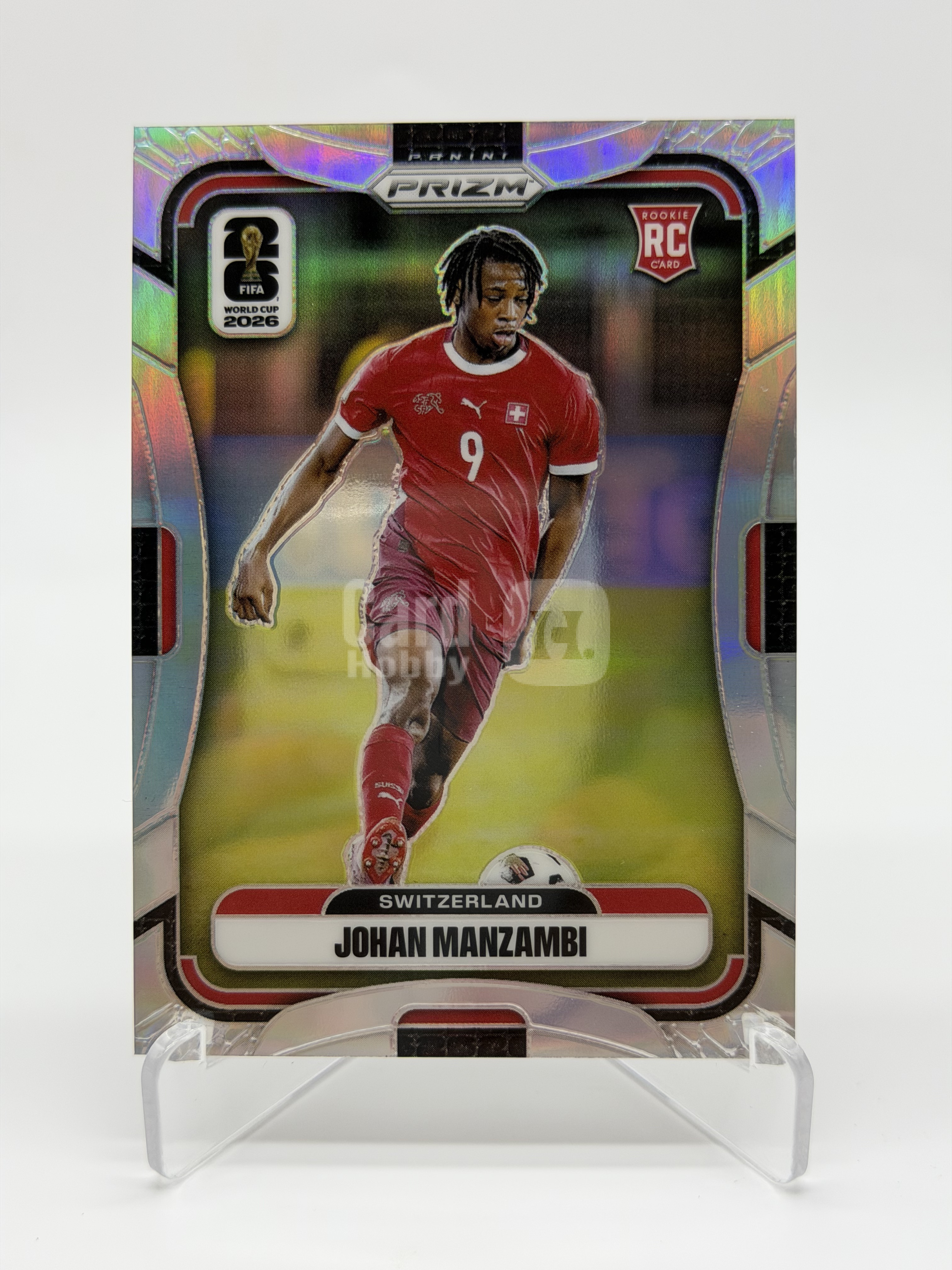 2026 Panini Prizm FIFA World Cup manzambi【Simple 拉普】世界杯pz 瑞士 rc 新秀 曼赞比 正银折 折射 收藏必备