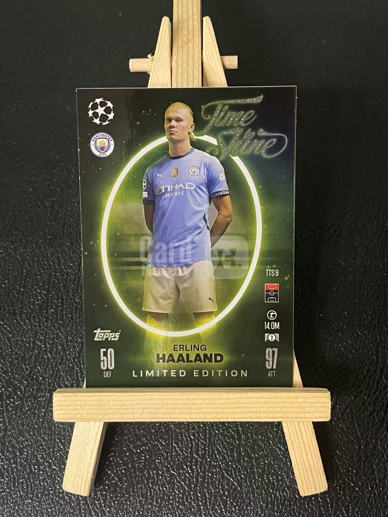 2024-25 Topps Match Attax Erling Haaland 哈兰德 挪威 曼城 特卡 银折 欧冠 实卡精美 卡品如图 LZL8