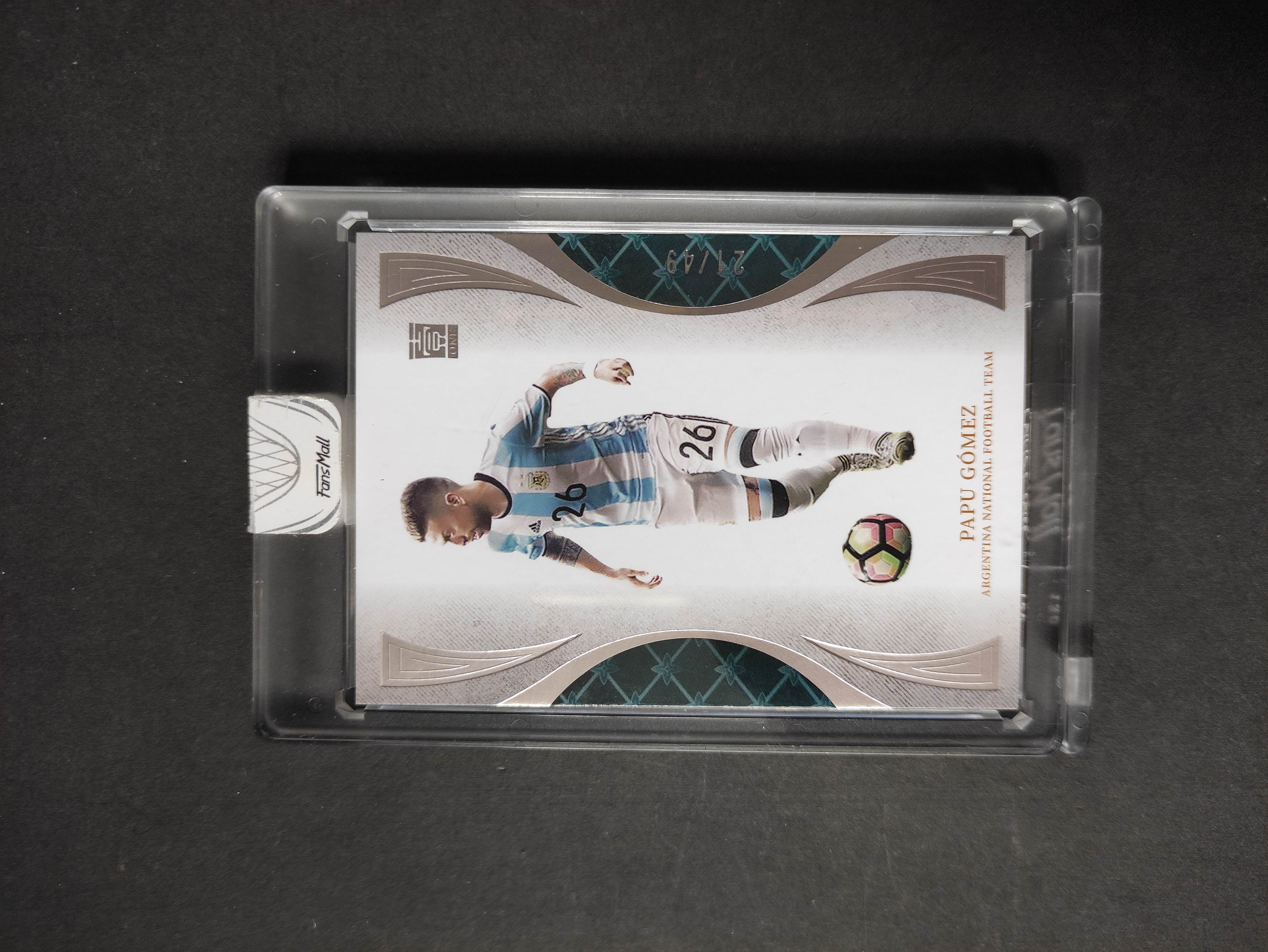2022 FANSMALL 壹 PAPU GOMEZ 【进击卡社】范斯猫 世界杯 壹系列 阿根廷 戈麦斯 限量21/49编 原封砖 专收必备
