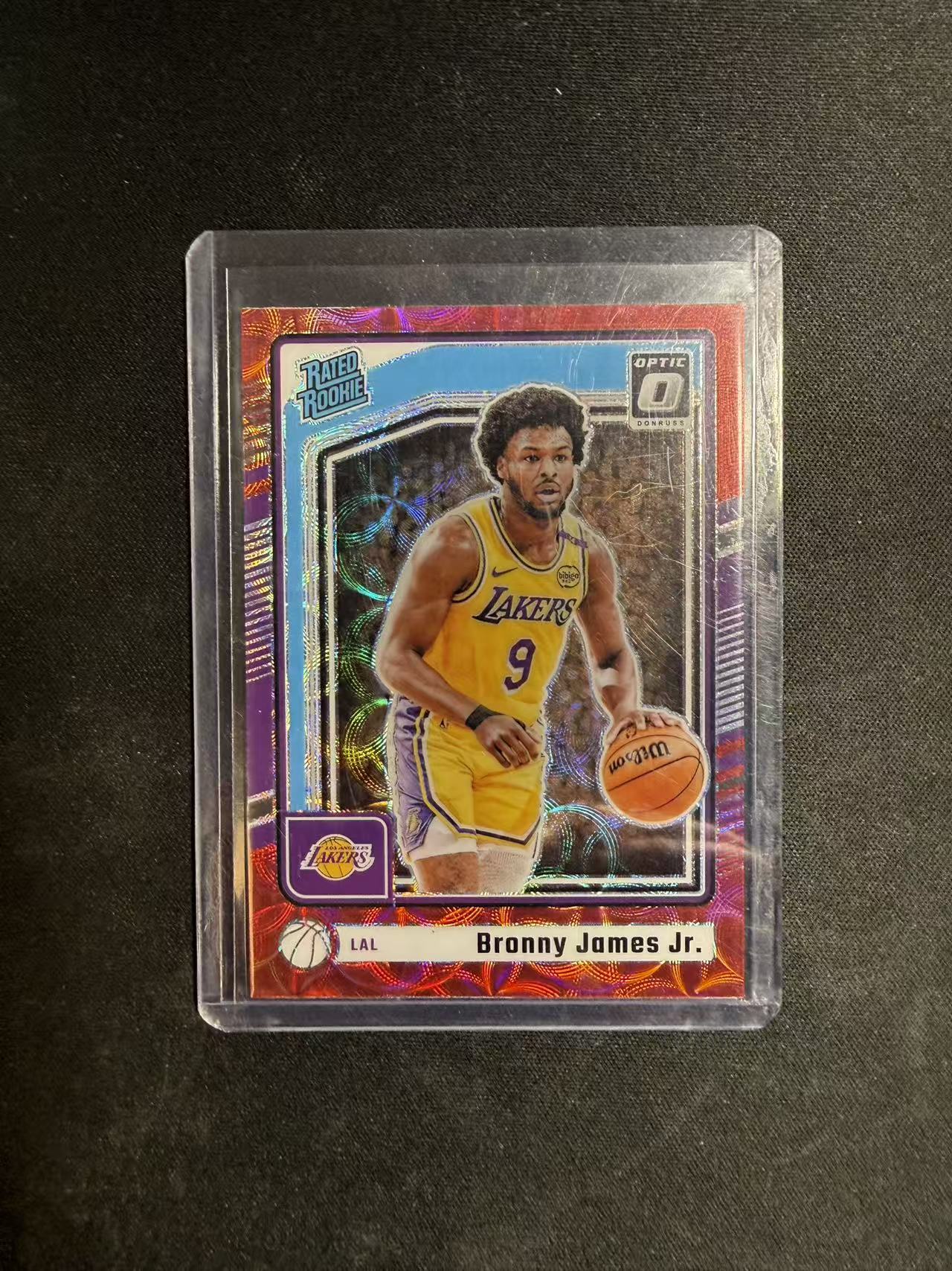 2024-25 Panini Donruss Optic Bronny James Jr. 杜蕾斯OP 湖人 詹姆斯 布朗尼 红圈圈折 卡品如图 不保卡品 介意勿拍