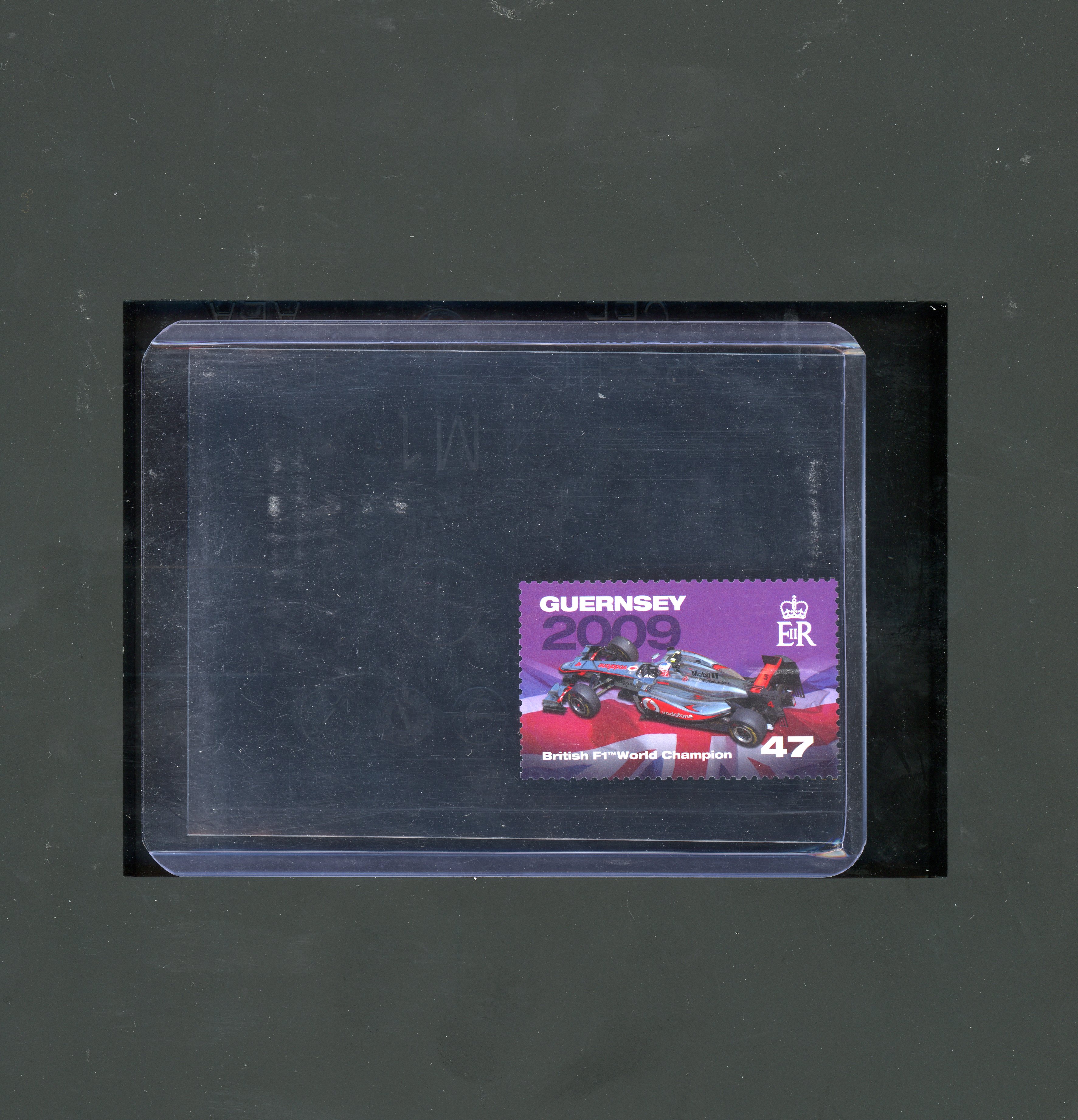 2009 Guernsey Stamps Lewis Hamilton 卡淘首张 超稀有 根西岛限定 纪念英国世界冠军车手邮票 刘易斯 汉密尔顿 F1 Formula 卡品如图 Kk2【JA收藏】