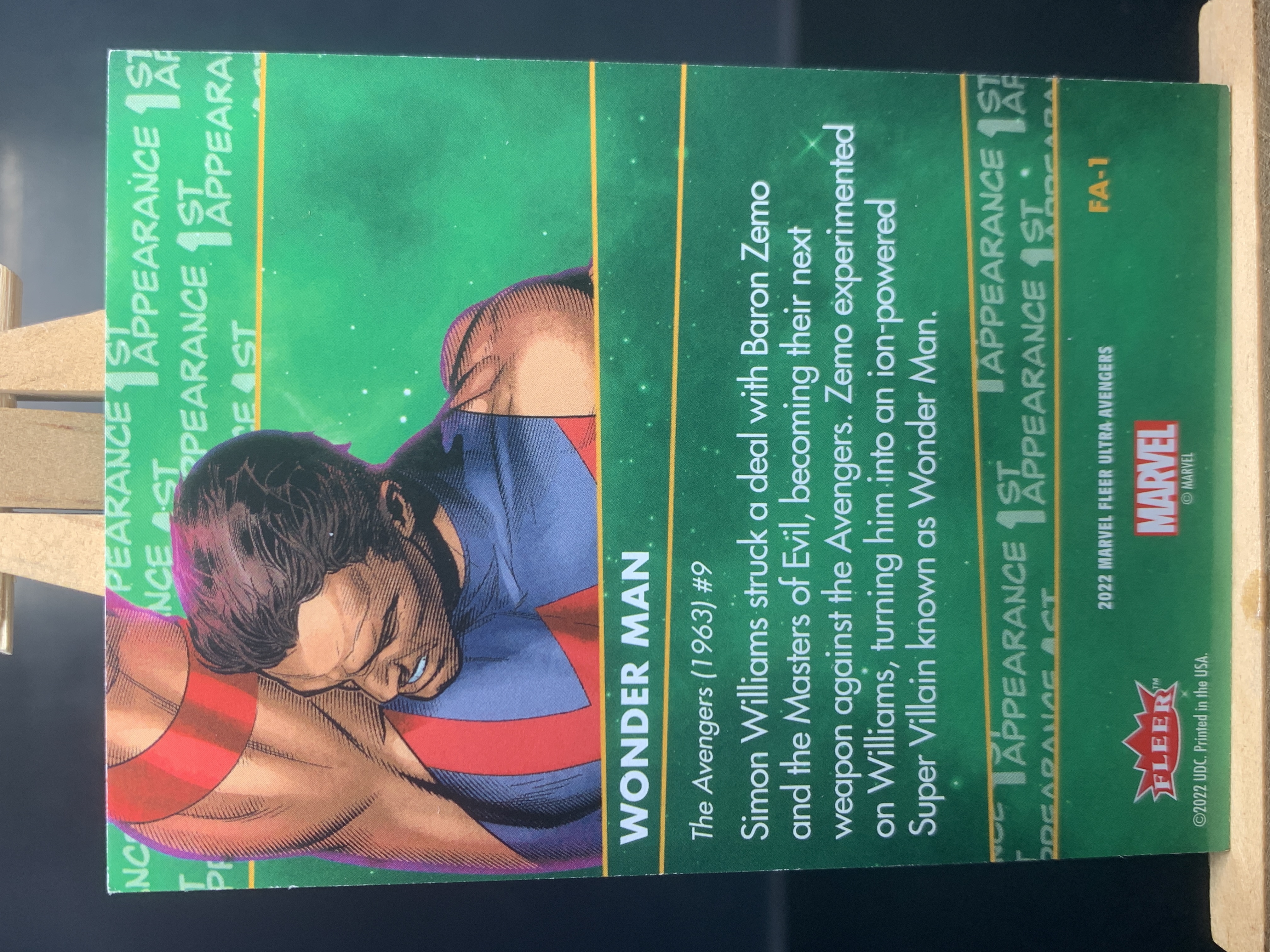 (B5) 2022 FLEER MARVEL 漫威 特卡 西蒙 威廉姆斯 奇迹人 实卡好看 收藏凑套必备 边角小白 !!!