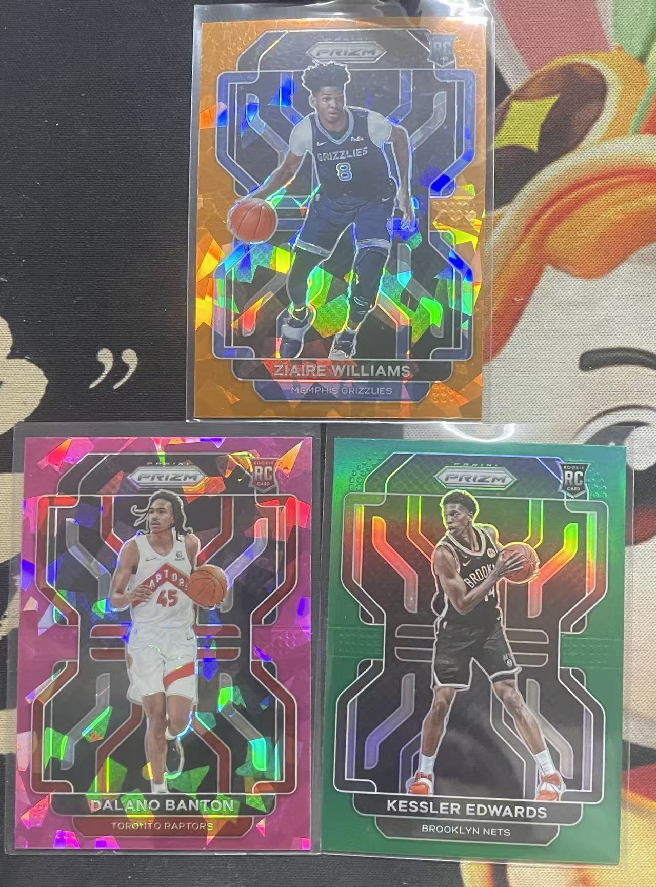 2021-22 Panini Prizm Kessler Edwards 凯斯勒·爱德华兹 绿折 达拉诺·班顿 粉碎冰 扎伊尔·威廉姆斯 橙碎冰 rc 新秀 折射 打包 适合彩虹 值得收藏(猴子卡社)