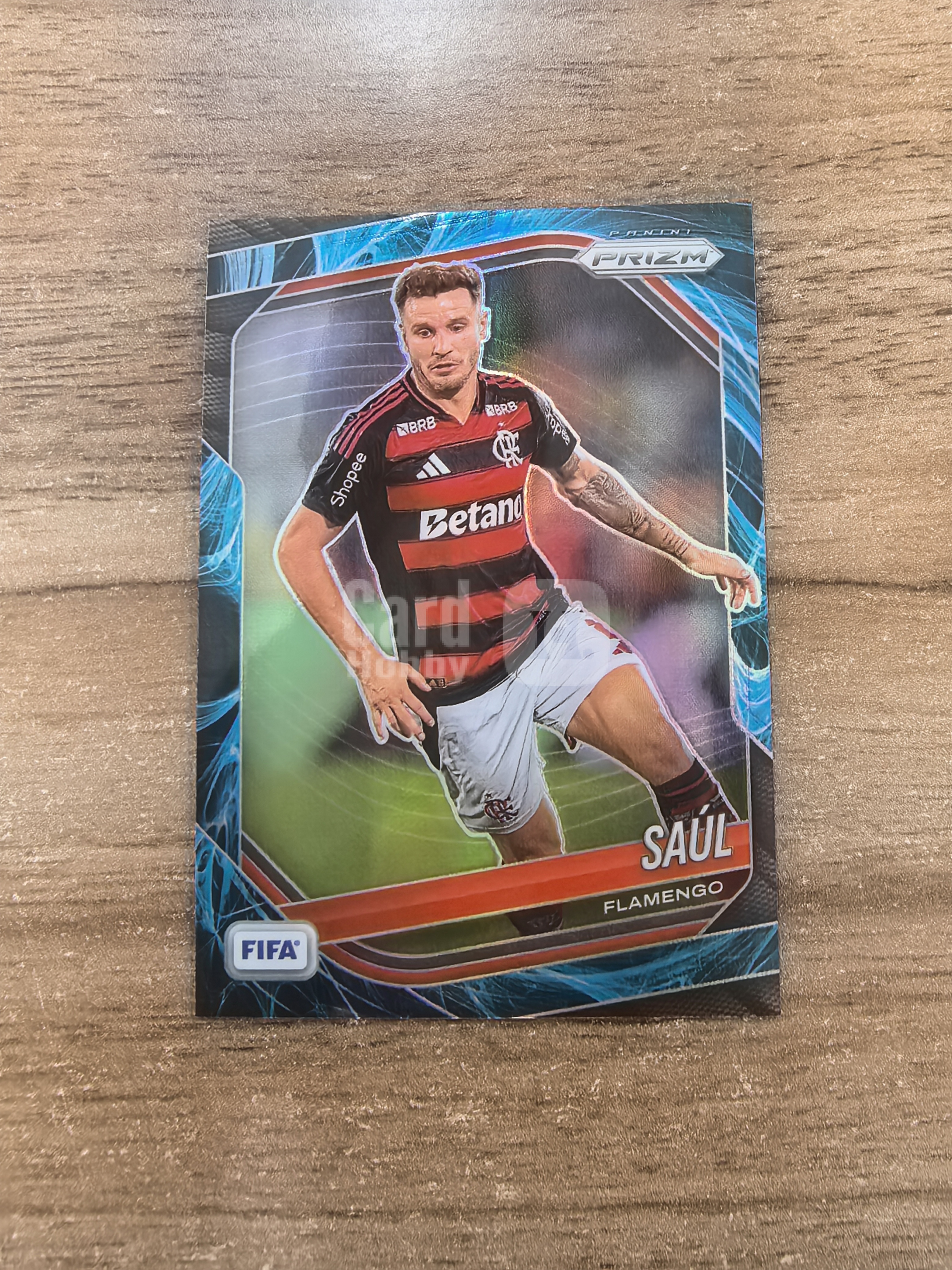 2025-26 Prizm FIFA Soccer 弗拉门戈 SAÚL 萨乌尔・尼格斯 大比例 SP 起源折 折射 卡品如图 min