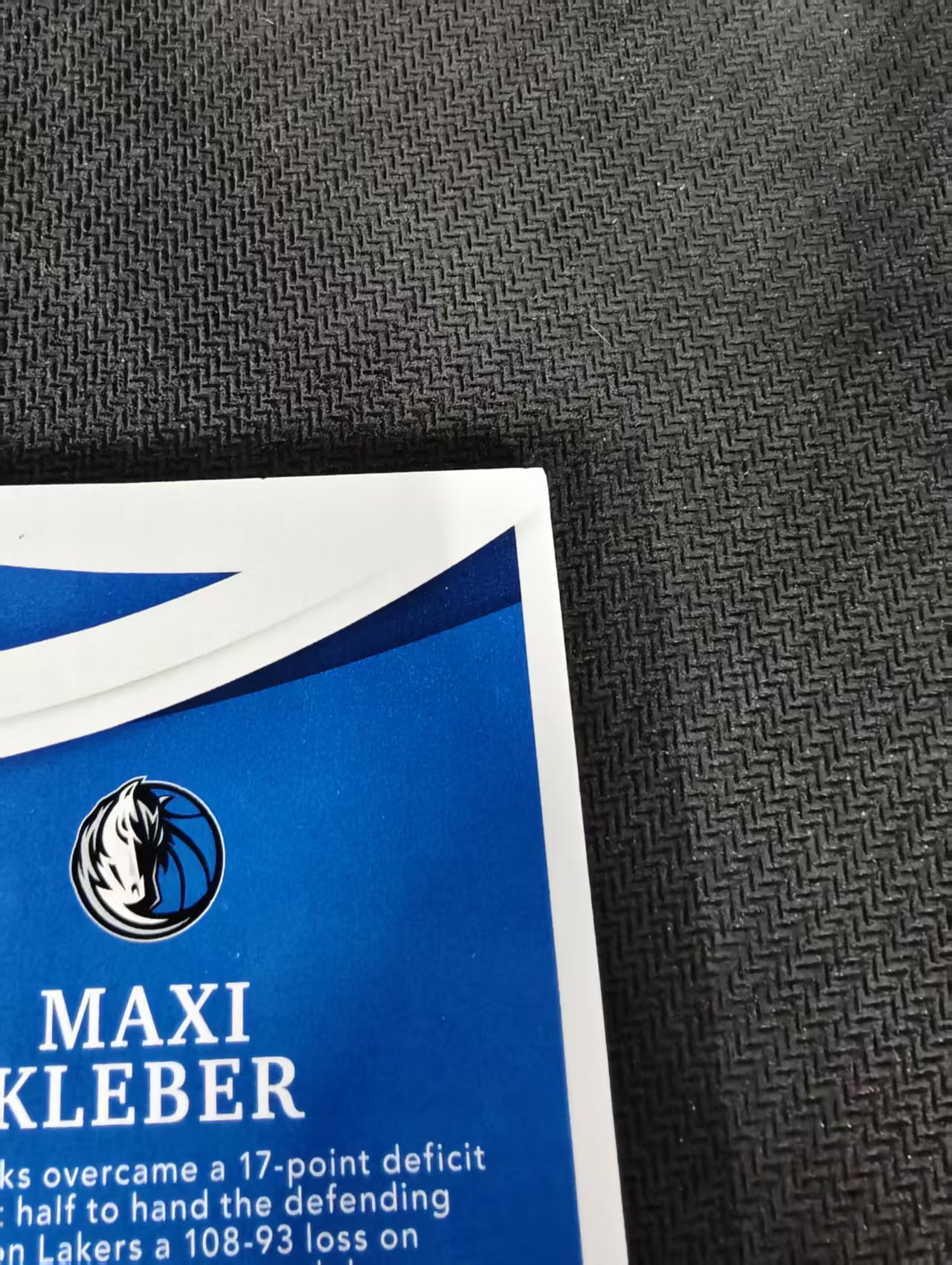 【汽水拍卖】2020-21 panini immaculate Maxi Kleber 独行侠 马克西 克勒贝尔 签字 卡签 球衣 物料 50编 瑕疵如图