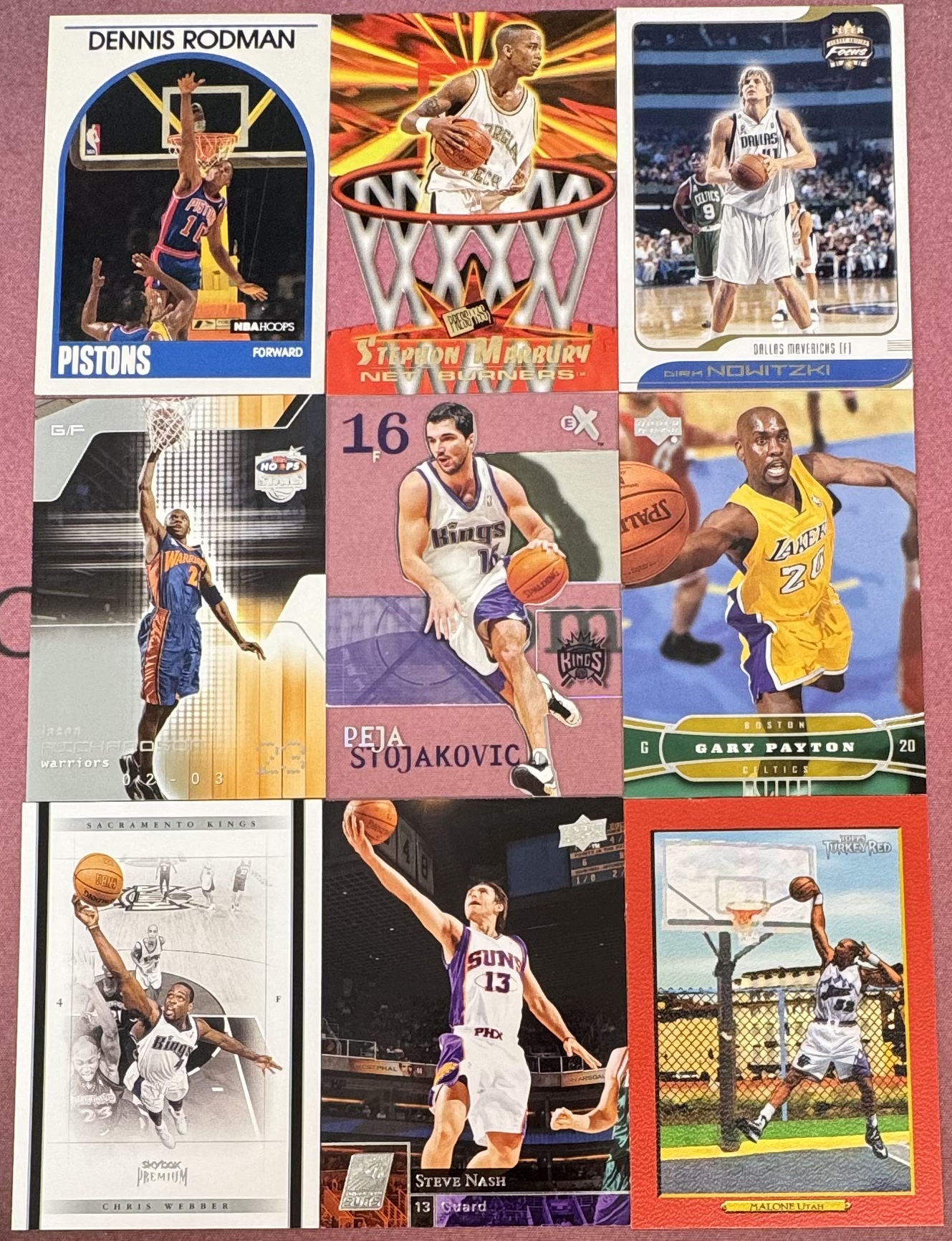 2025-26 Panini 多系列 多人 纳什 诺维斯基等一图6张名宿老头特卡打包LOT 不保卡品 #4(登)