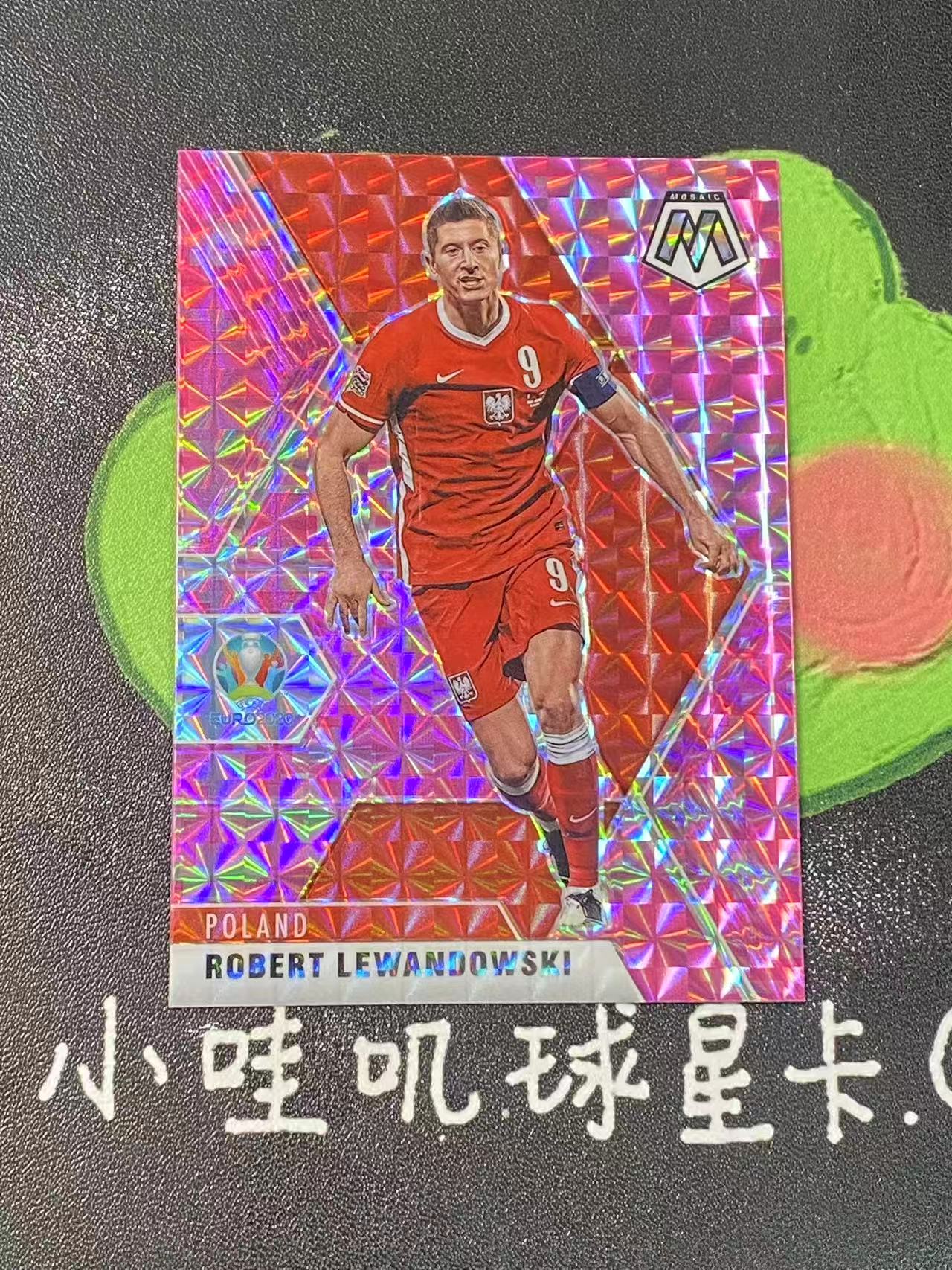 2021 Panini Mosaic Euro Robert Lewandowski 欧洲杯 马赛克 波兰 巴萨 莱万多夫斯基 粉马赛克折【ZYP代拍】ZYZY