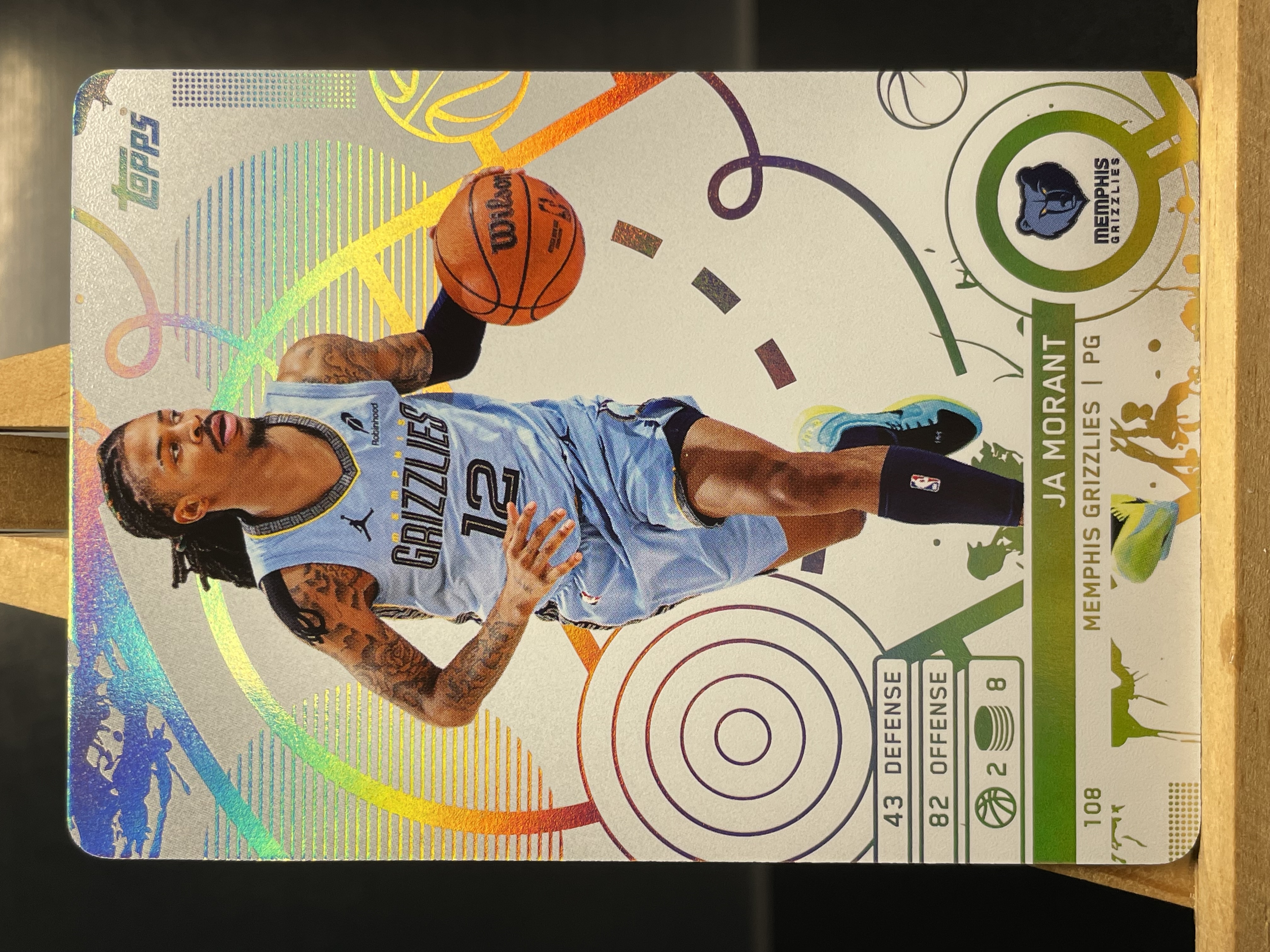 (A11) 2025 Topps 折射 莫兰特 灰熊 近期大热球星 收藏凑套必备 卡品如图 !!!