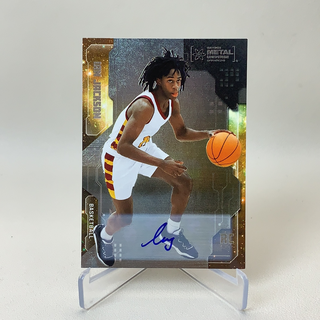 【弈卡代拍】2024 SkyBox METAL 综合体育 Ian Jackson RC新秀 签名 蓝字贴签 伊恩·杰克逊 后卫 品相如图 凑套必备 Lee总