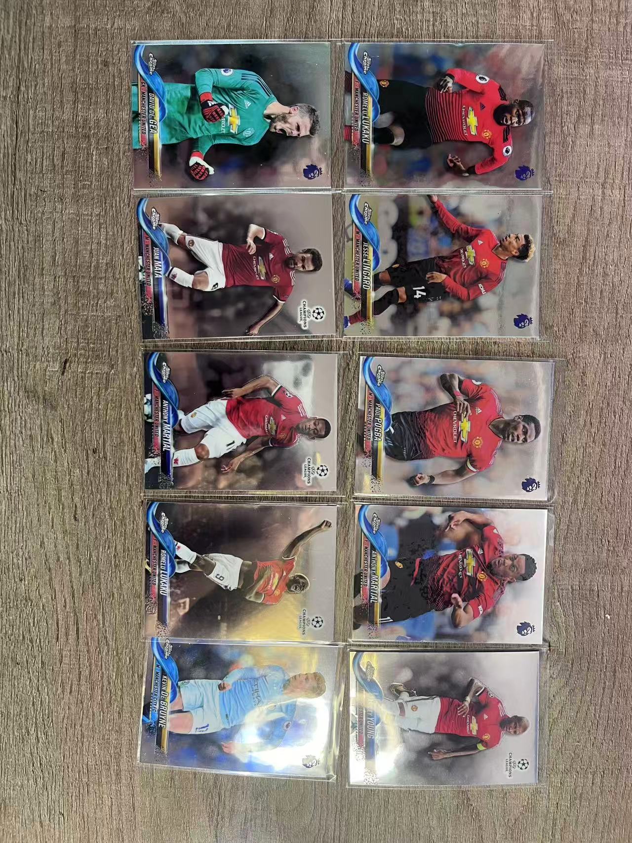 2018 Topps Chrome 打包 【#坚持自律】欧战TC 元年 曼联 曼城 卢卡库 德赫亚 博格巴 林加德 德布劳内 凑套必备 打包出售 卡品如图【台风代拍】