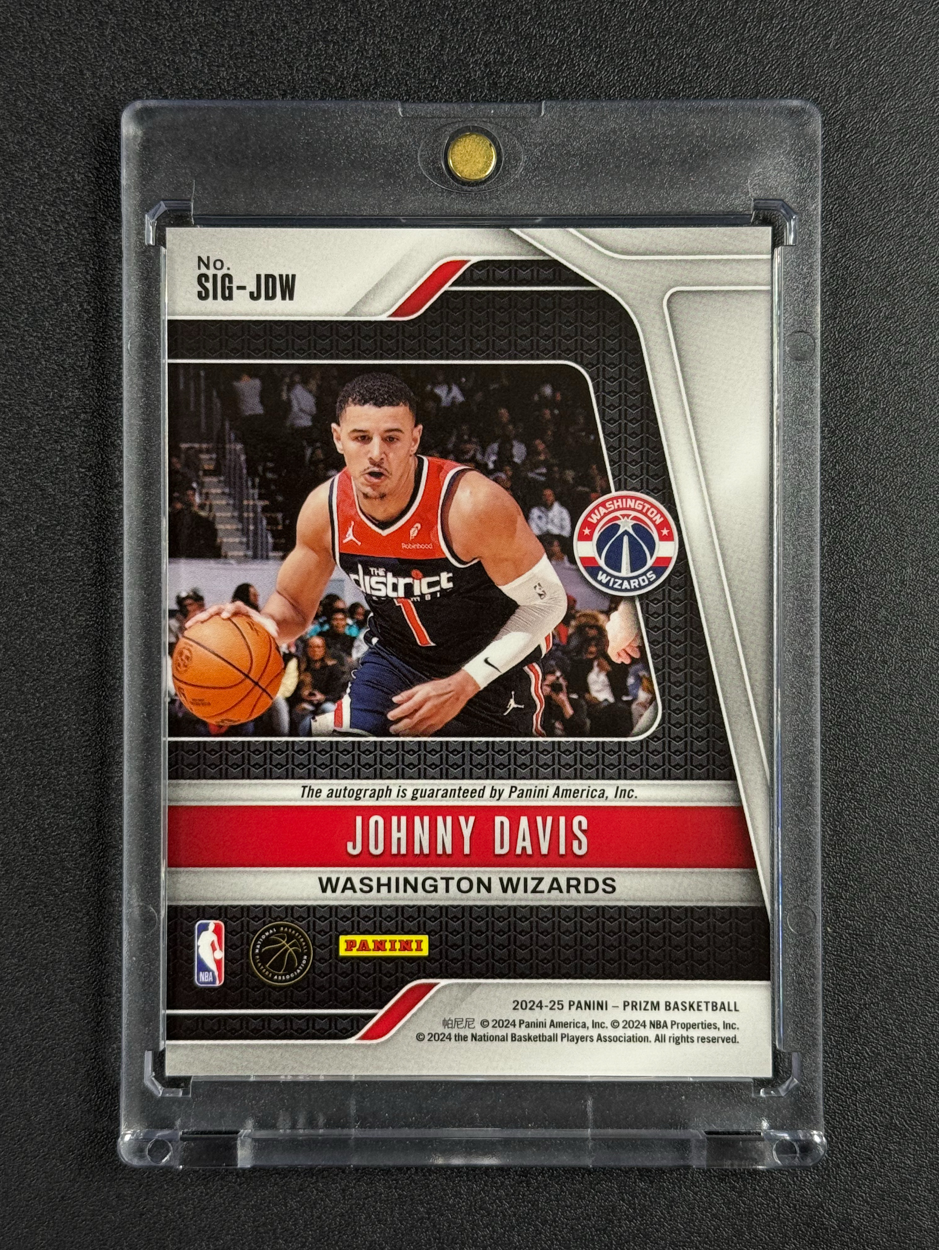 【帮主拍卖】2024-25 Panini Prizm Johnny Davis PZ 奇才 约翰尼 戴维斯 觉醒哥 签字 卡品如图 澈