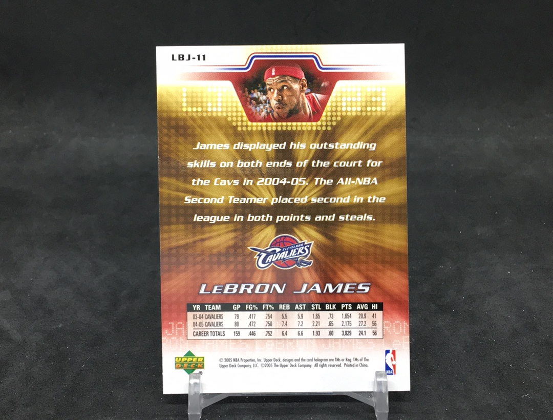 【DC拍卖】11.17 UD LEBRON JAMES 专属系列 03白金一代领军人物 现今联盟第一人 LBJ 皇帝 勒布朗 詹姆斯