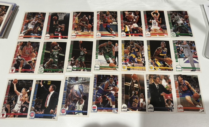 1991-92 SkyBox NBA Hoops Robert Parish 罗伯特 帕里什 蒂姆 哈达威 希尔 沃克 威尔 巴顿 老卡 老系列 卡品如图 收藏必备