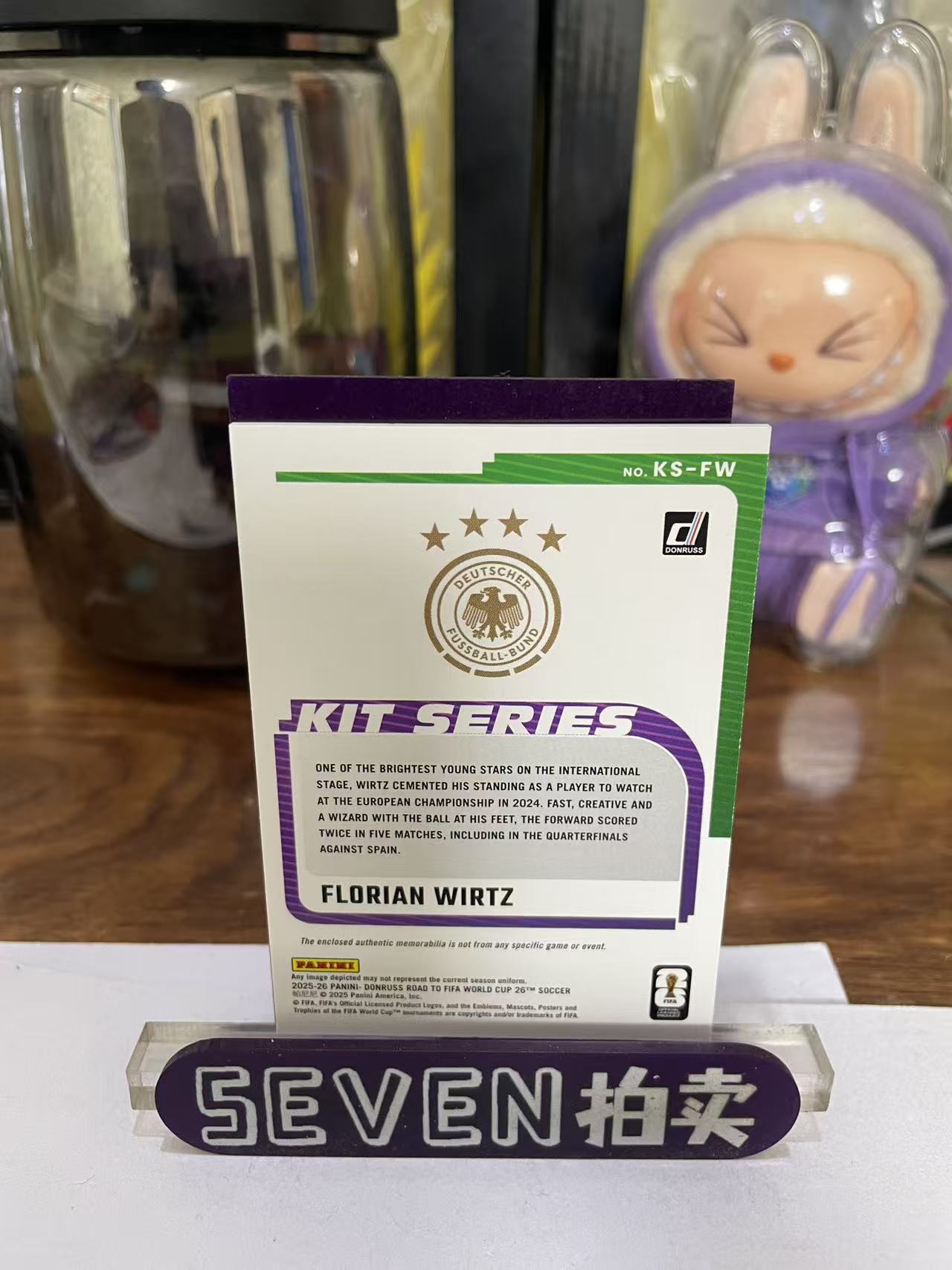 2025 Panini Donruss Florian Wirtz 【seven拍卖】杜蕾斯 德国 维尔茨 物料 卡品如图 细节如图 晔