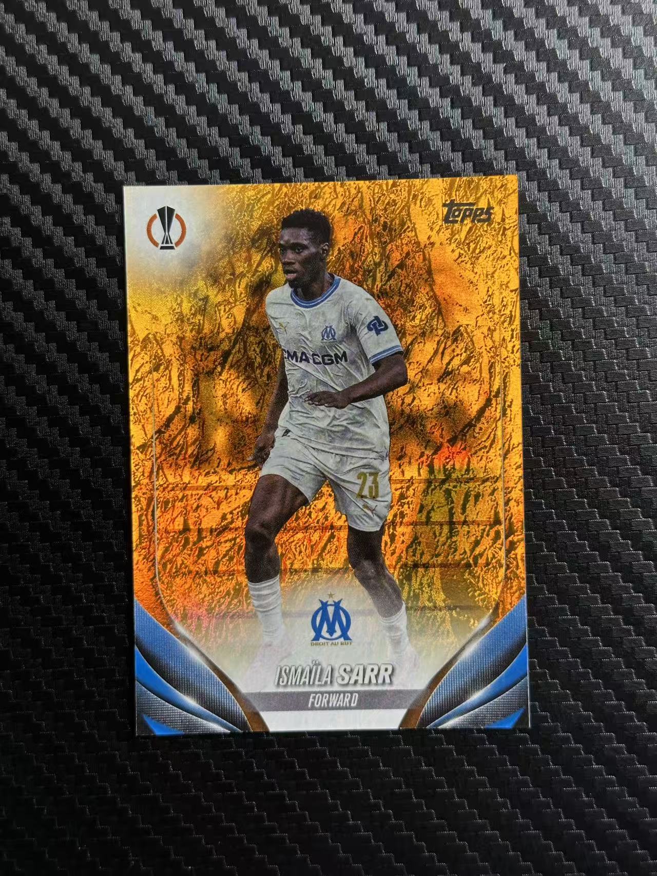 2024 Topps UCC ISMAILA SARR 斯马伊拉 萨尔 马赛 欧冠 碧玉 12/25编 橙玉折 卡品如图 拍前看描述
