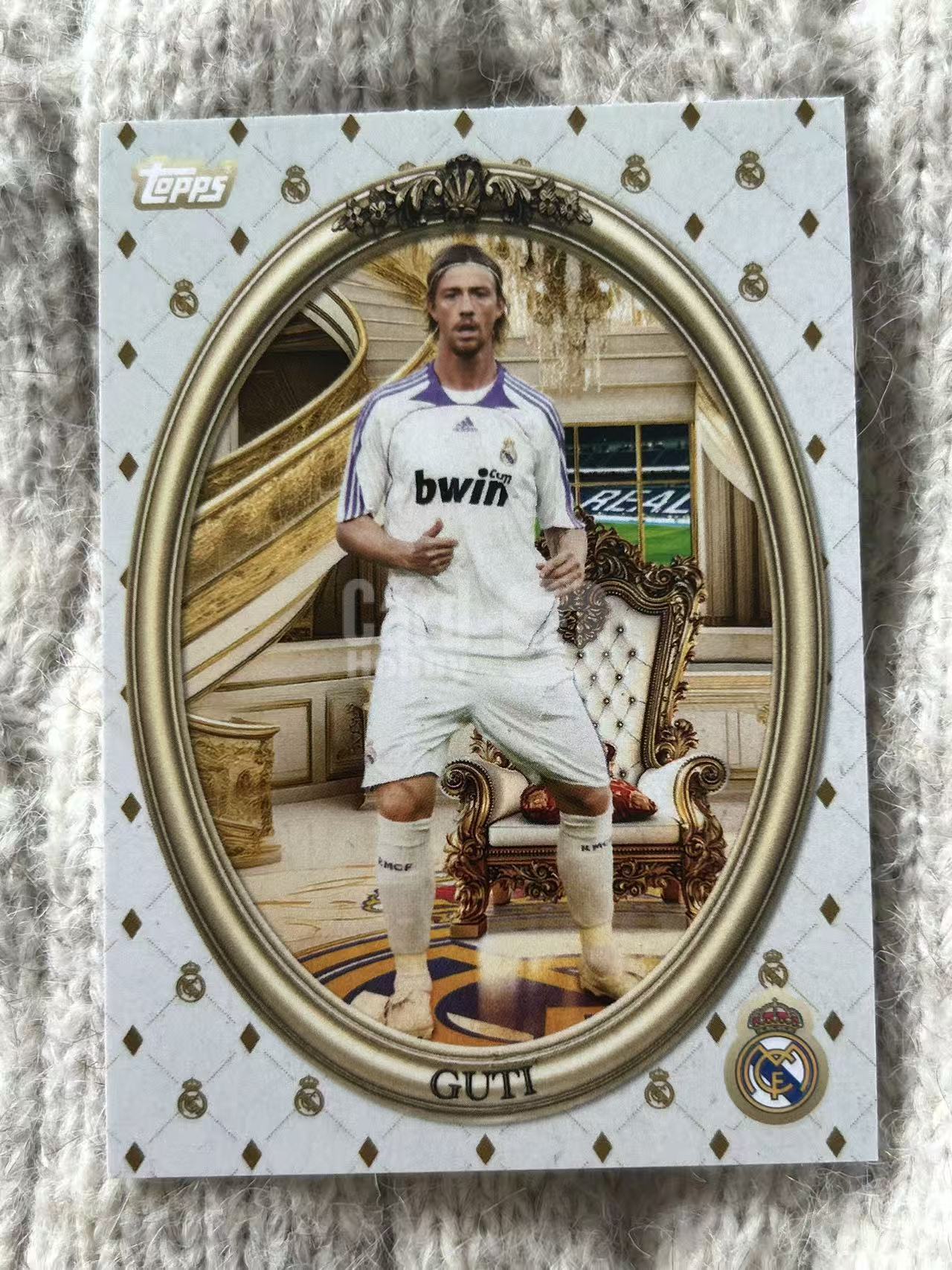 2024 Topps 皇马队盒 Guti 古蒂 - 皇马传奇中场,金狼,皇马青训旗帜,传球富有想象力,伯纳乌功勋,凑套必备