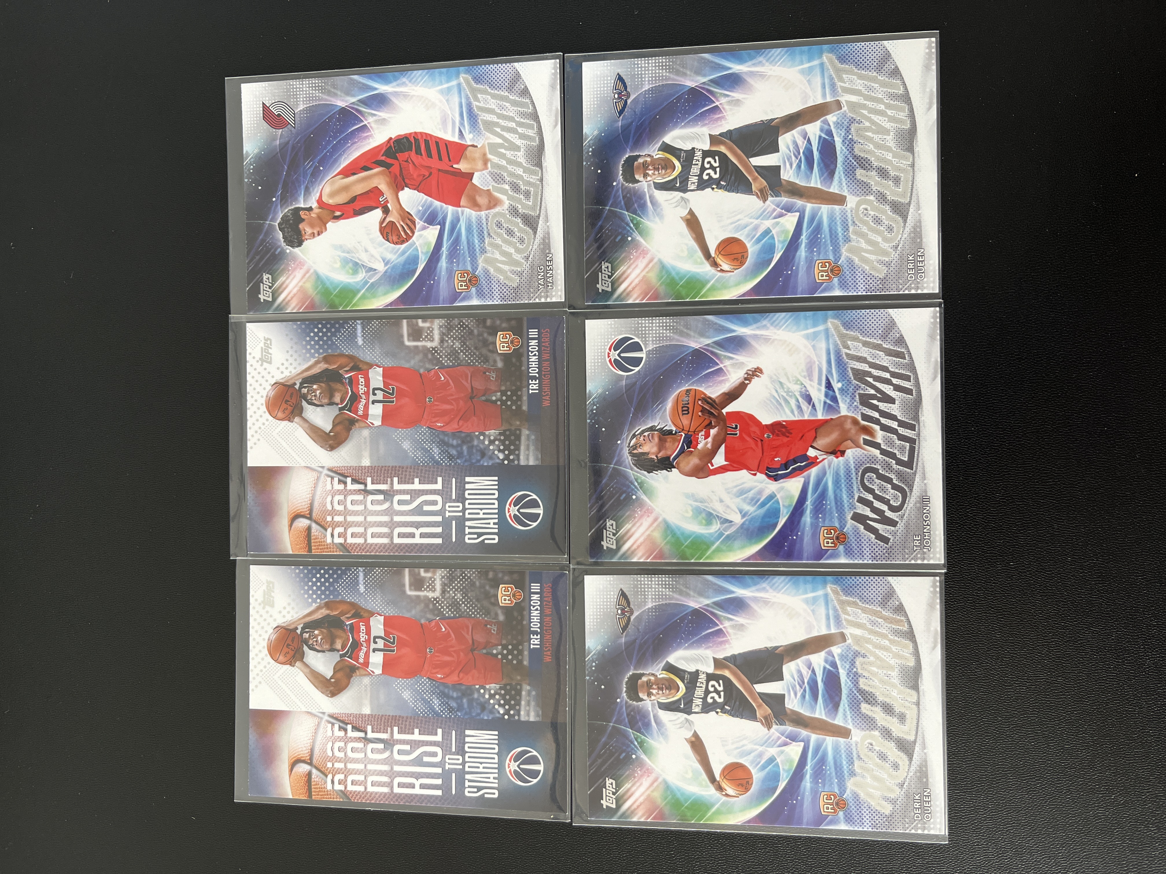 2025-26 Topps Flagship Tre Johnson RC 【禄卡拍卖】特雷 约翰逊 德里克 奎因 新秀 No Limit特卡 6张打包 不保卡品 11.2-BHA-Z06