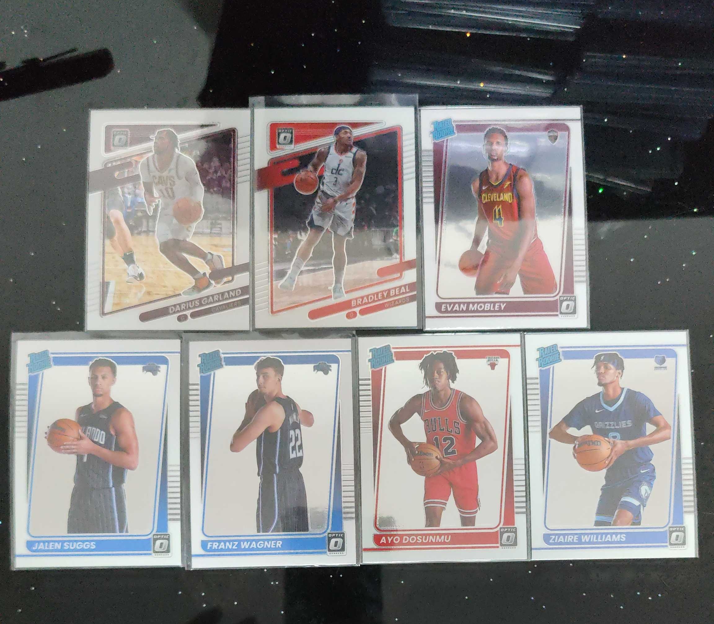 2021-22 Panini Optic Darius Garland 杜蕾斯 OP 加兰 比尔 莫布利 萨格斯 瓦格纳 多孙穆 威廉姆斯 魔术 灰熊 公牛 骑士 奇才