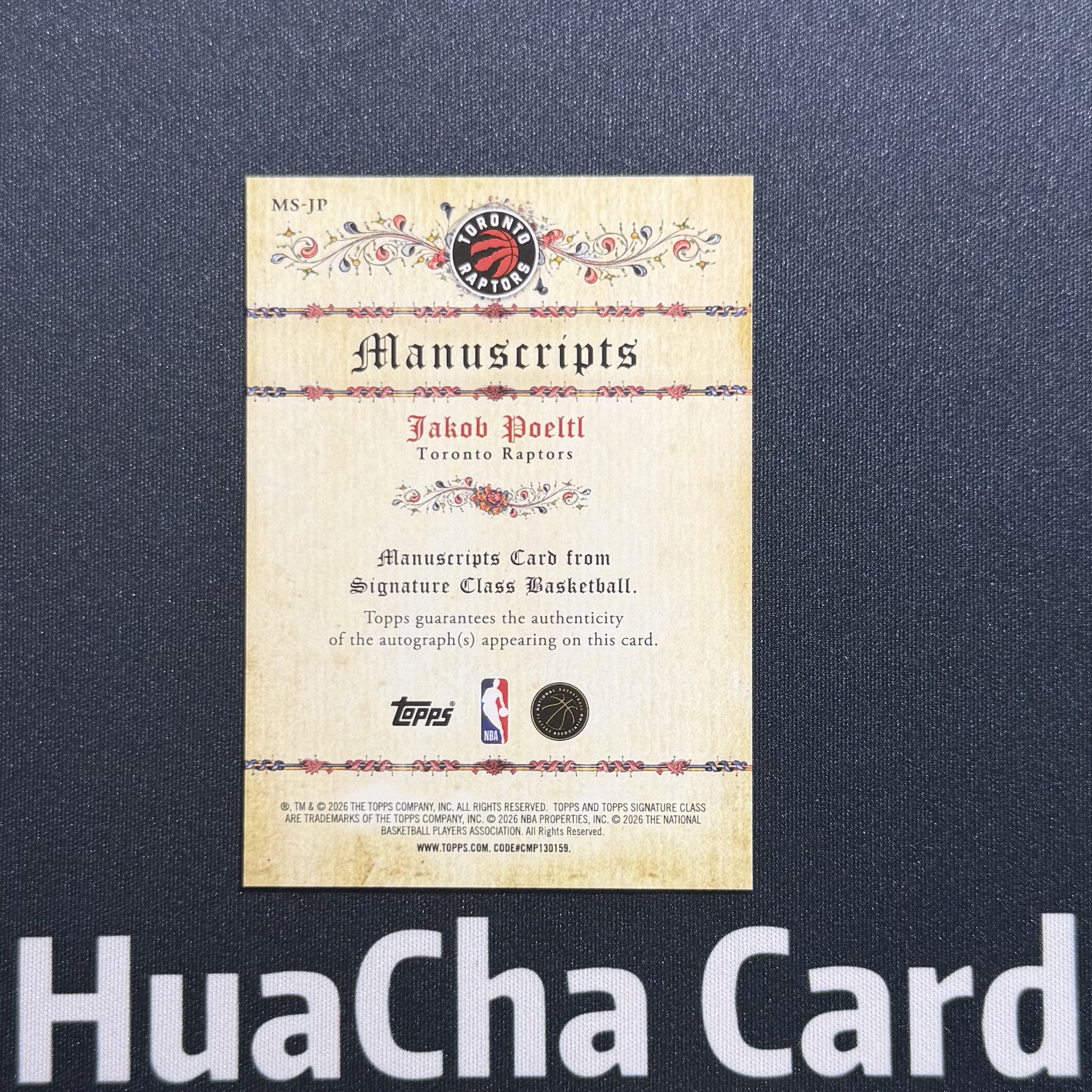 【花茶代卖】2025-26 Topps Signature Class Jakob Poeltl 雅各布珀尔特尔 猛龙 签字 银折 折射 卡品如图 #A东契奇
