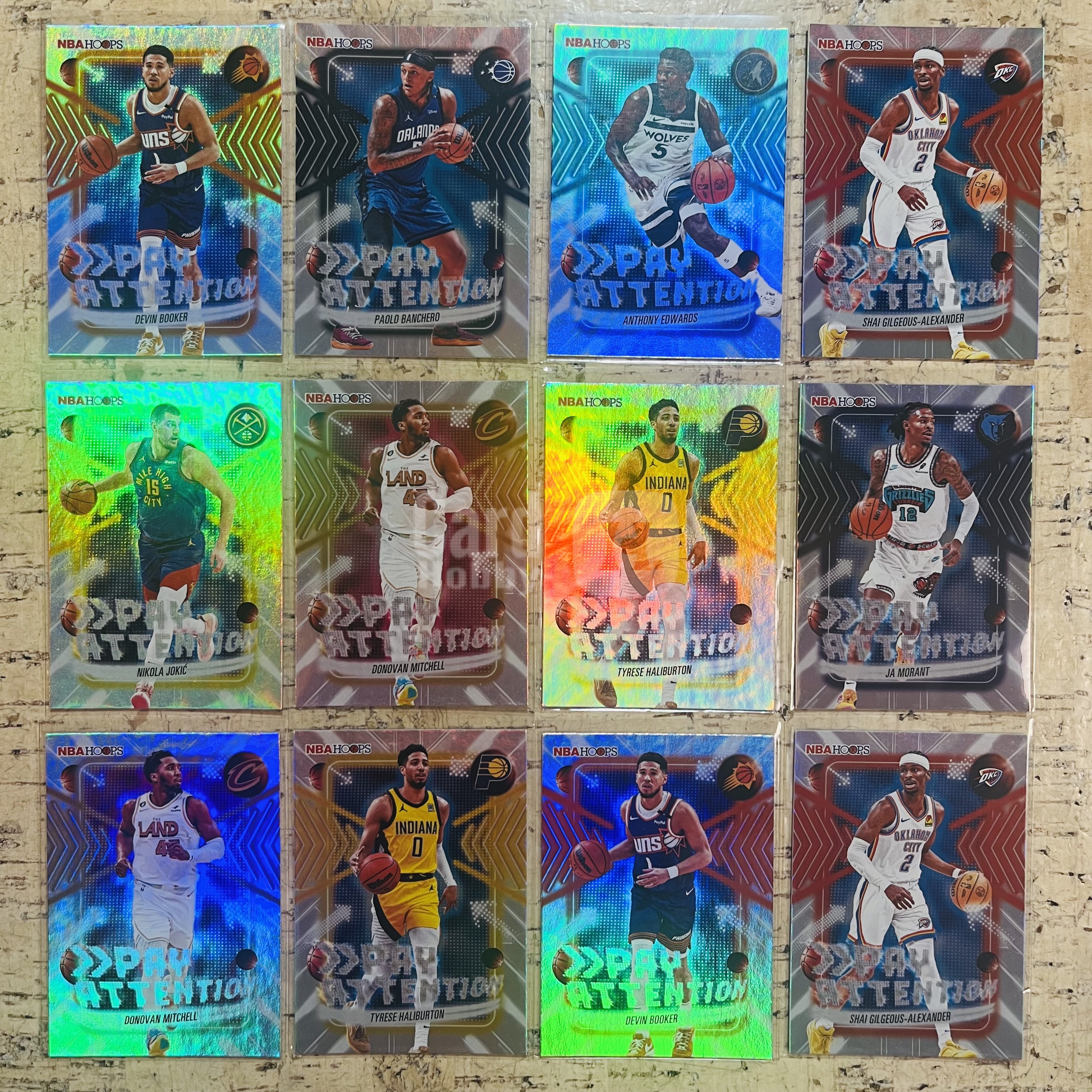 2025-26 Topps NBA Hoops Anthony Edwards 集中注意力 特卡 12张打包 亚历山大 爱德华兹 哈利伯顿 带队 此标有膜无夹【小卡迷拍卖 可累积半年】
