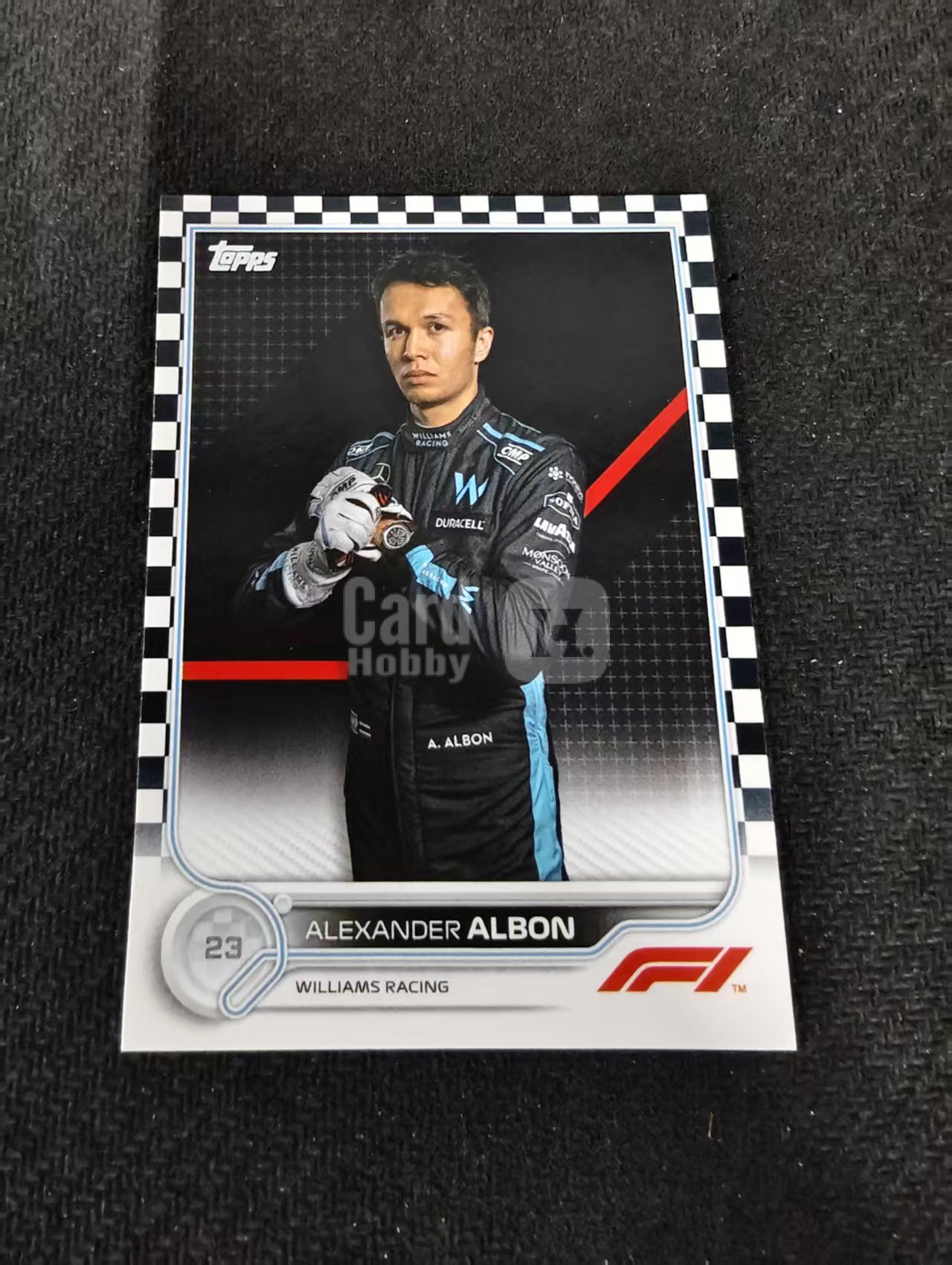 2022 Topps Chrome F1 Alexander Albon F1 威廉姆斯 亚历山大 阿尔本 黑白棋盘 划痕 边角瑕疵@54