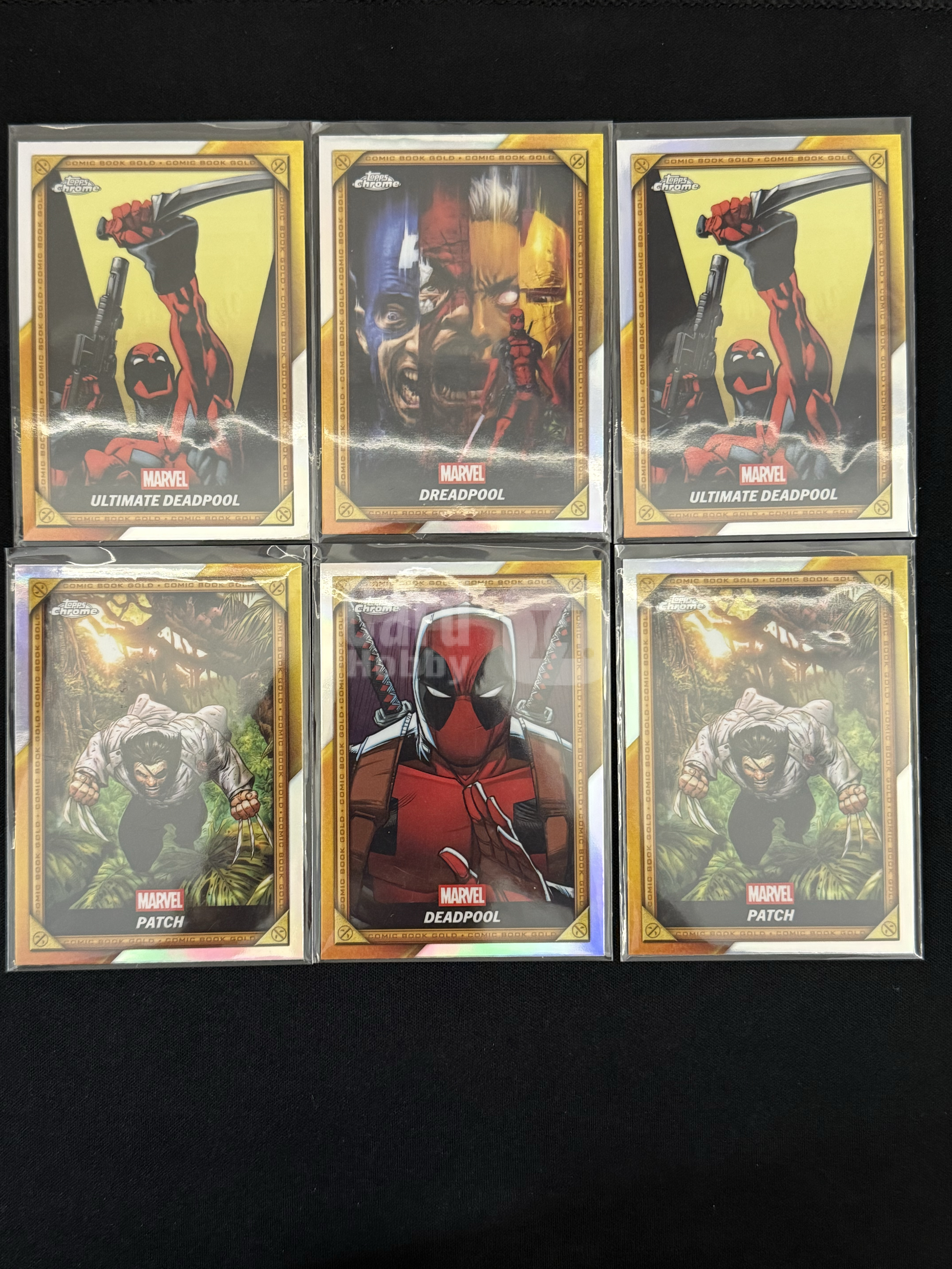 2025 Topps Marvel (MCU) Deadpool 【小贝代拍】 Deadpool&Wolverine Chrome 漫威Tc死侍与金刚狼 眼罩 终极死侍 漫画书黄金特卡 不保卡品 吴