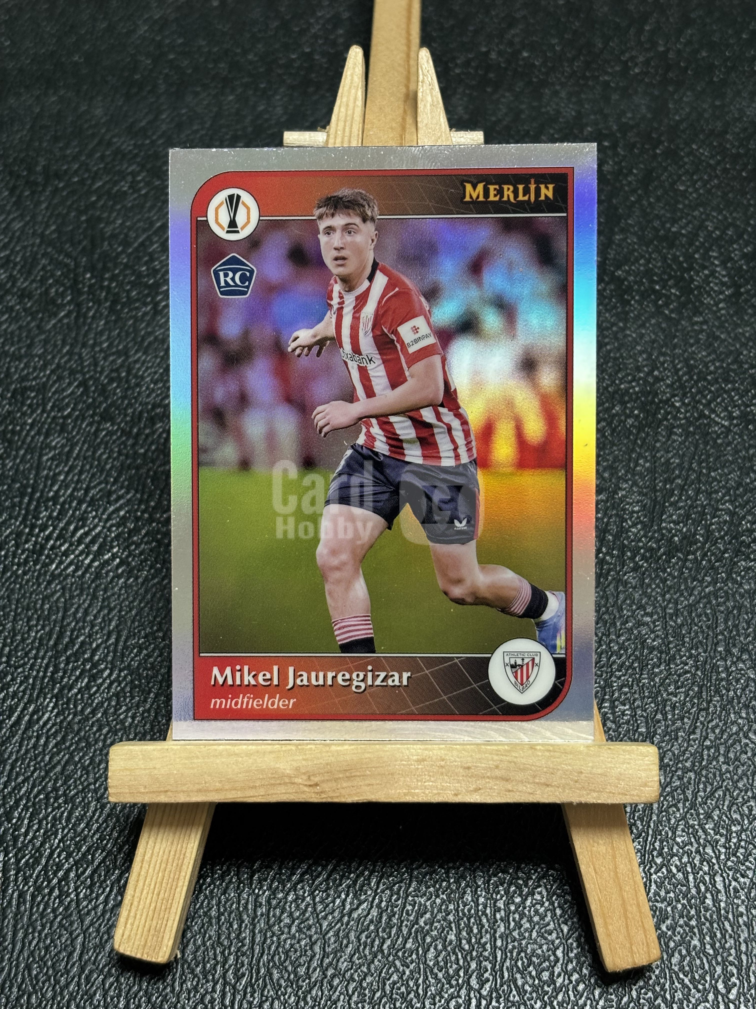 2025 Topps Merlin chrome Mikel Jauregizar RC 豪雷吉萨尔 新秀 毕尔巴鄂竞技 梅林 欧冠 银折 实卡精美 收藏必备 卡品如图 七七代卖 XO6