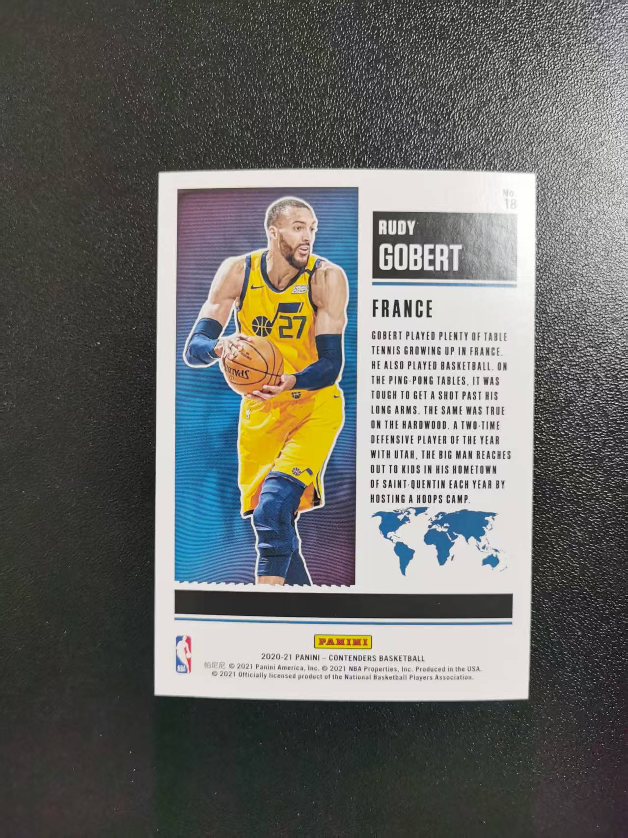 2020-21 Panini Contenders Rudy Gobert 鲁迪戈贝尔 爵士 球票 收藏凑套 卡品如图 免费代拍CC09