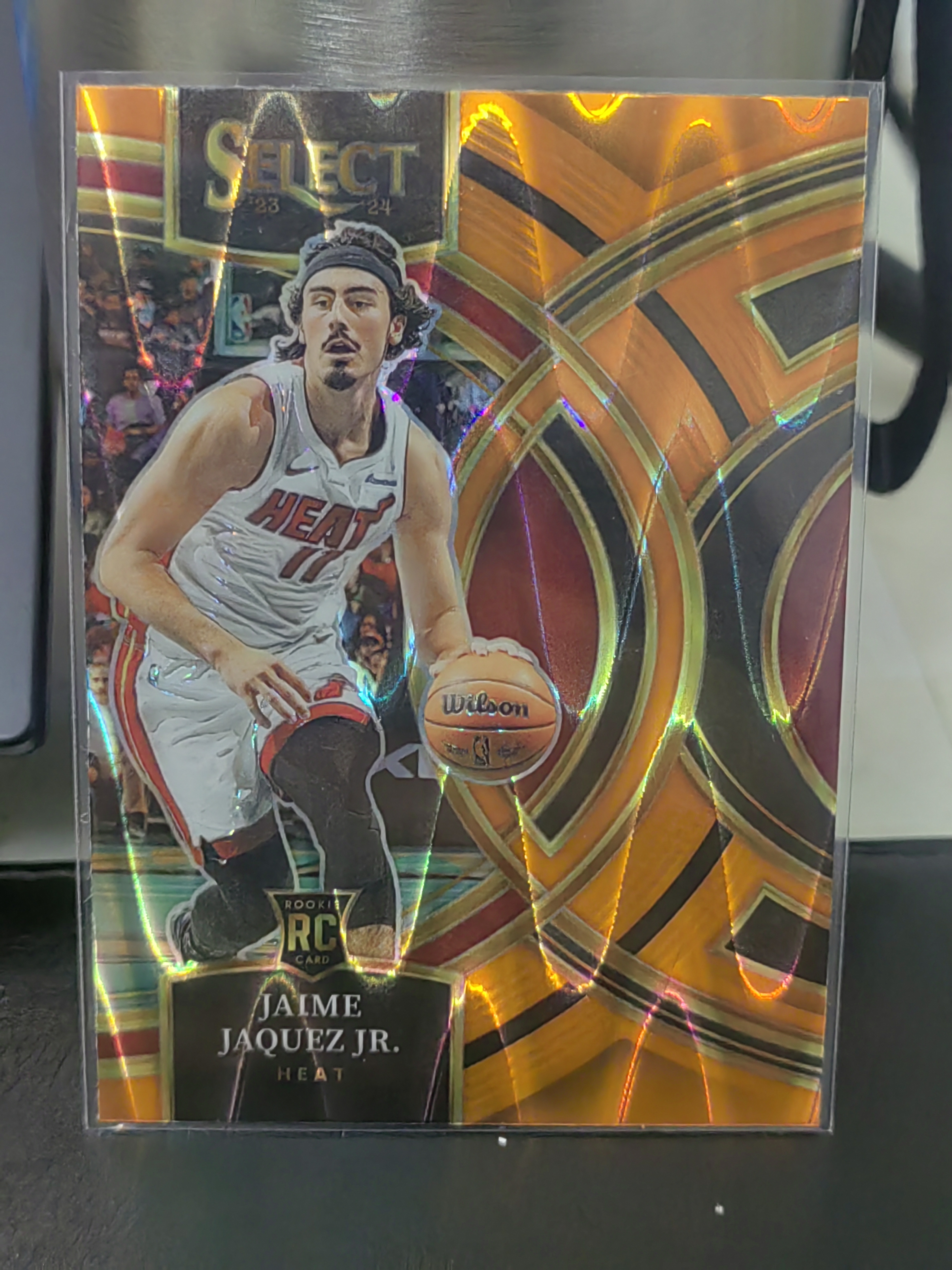 2023-24 Panini Select Jaime Jaquez Jr. RC Select 新秀 橙折 橙熔岩折 小海梅 哈克斯 热火 篮 白边白角 不保卡品 卡品如图