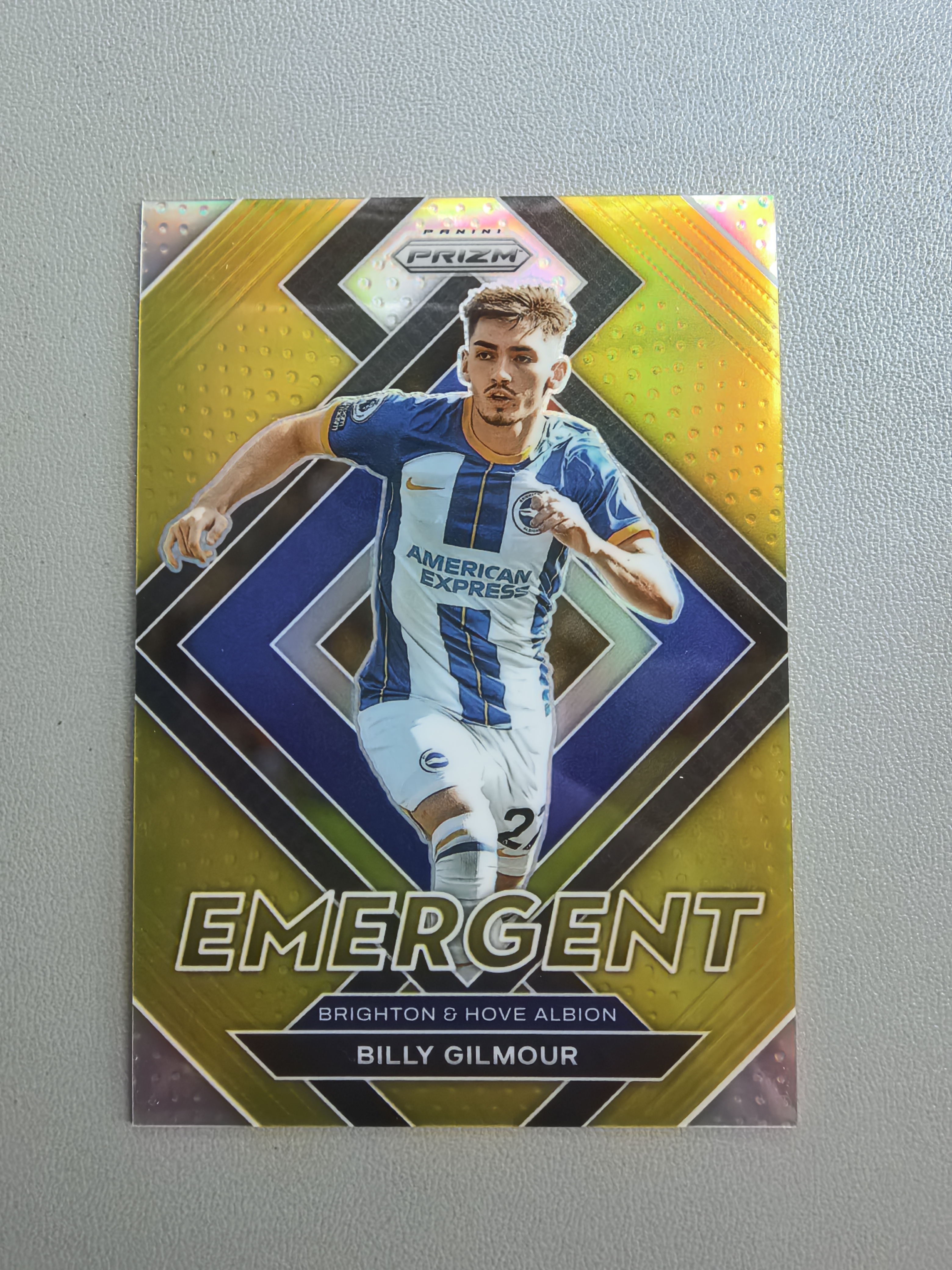 2023-24 Panini Prizm Billy Gilmour 英超 切尔西 布莱顿 那不勒斯 比利 吉尔摩 金折 10编 新星特卡