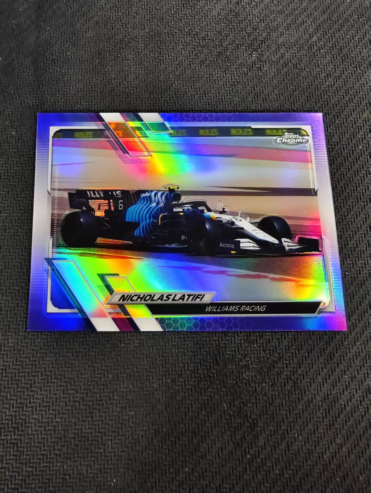 【汽水拍卖】2021 Topps Chrome F1 Nicholas Latifi 尼古拉斯 拉提菲 紫折 399编 边角微瑕