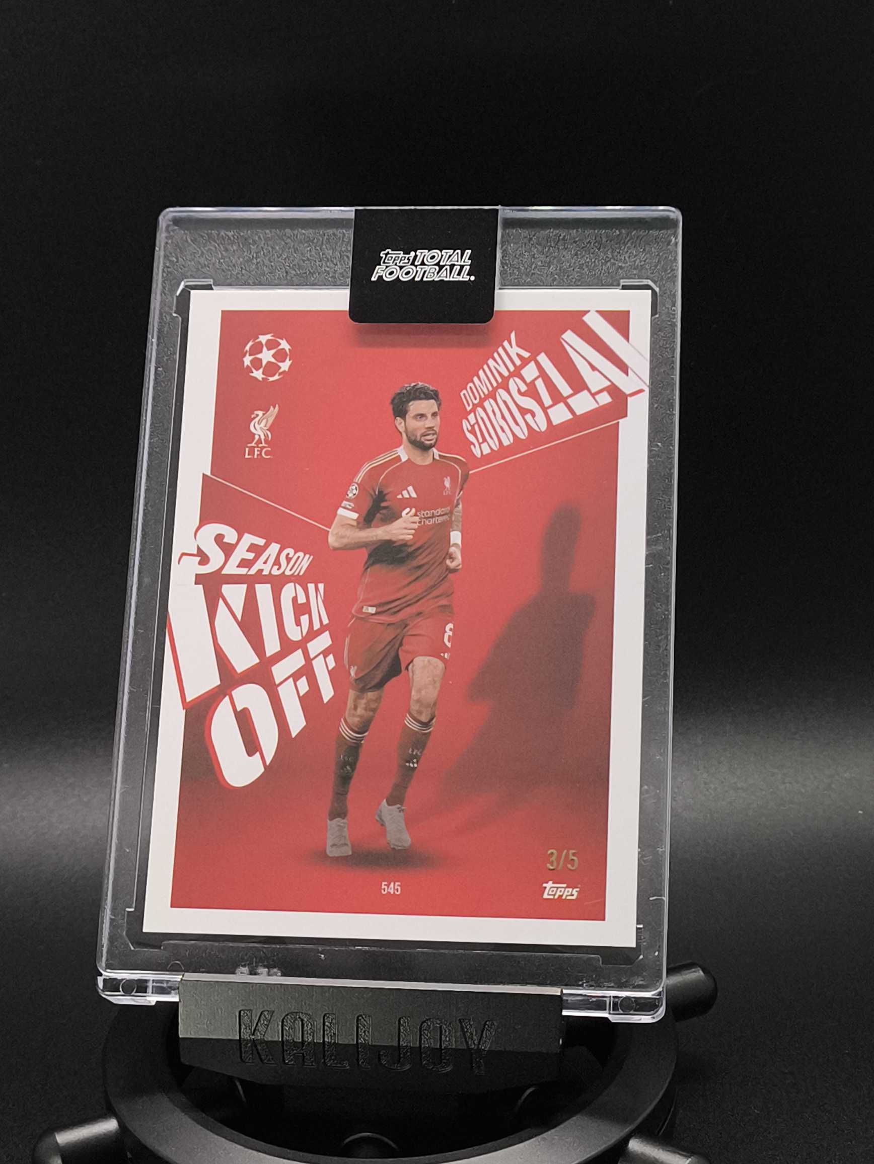 2025-26 Topps Total Football Dominik Szoboszlai 索博斯洛伊 魔王 索博 利物浦 匈牙利 3/5编 TTF 原封砖