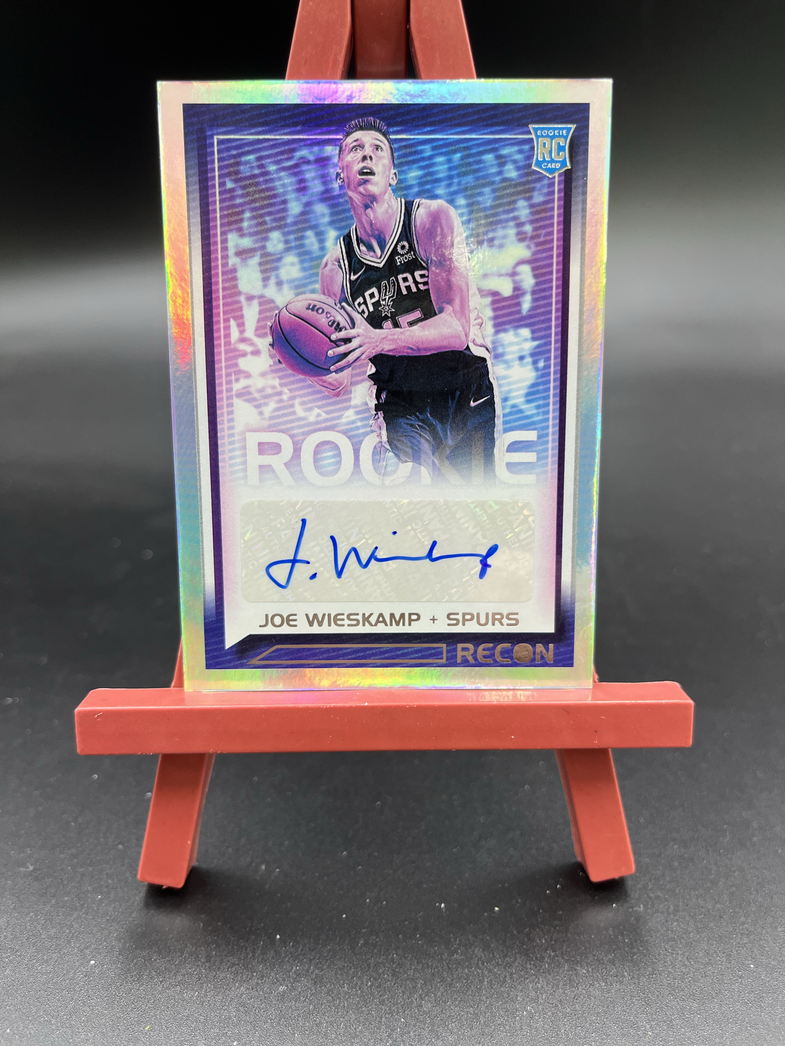 2021-22 Panini Recon Joe Wieskamp RC 签字 折射 银折 新秀 乔 维斯坎普 马刺 卡品如图【优质签字专场】04WZ