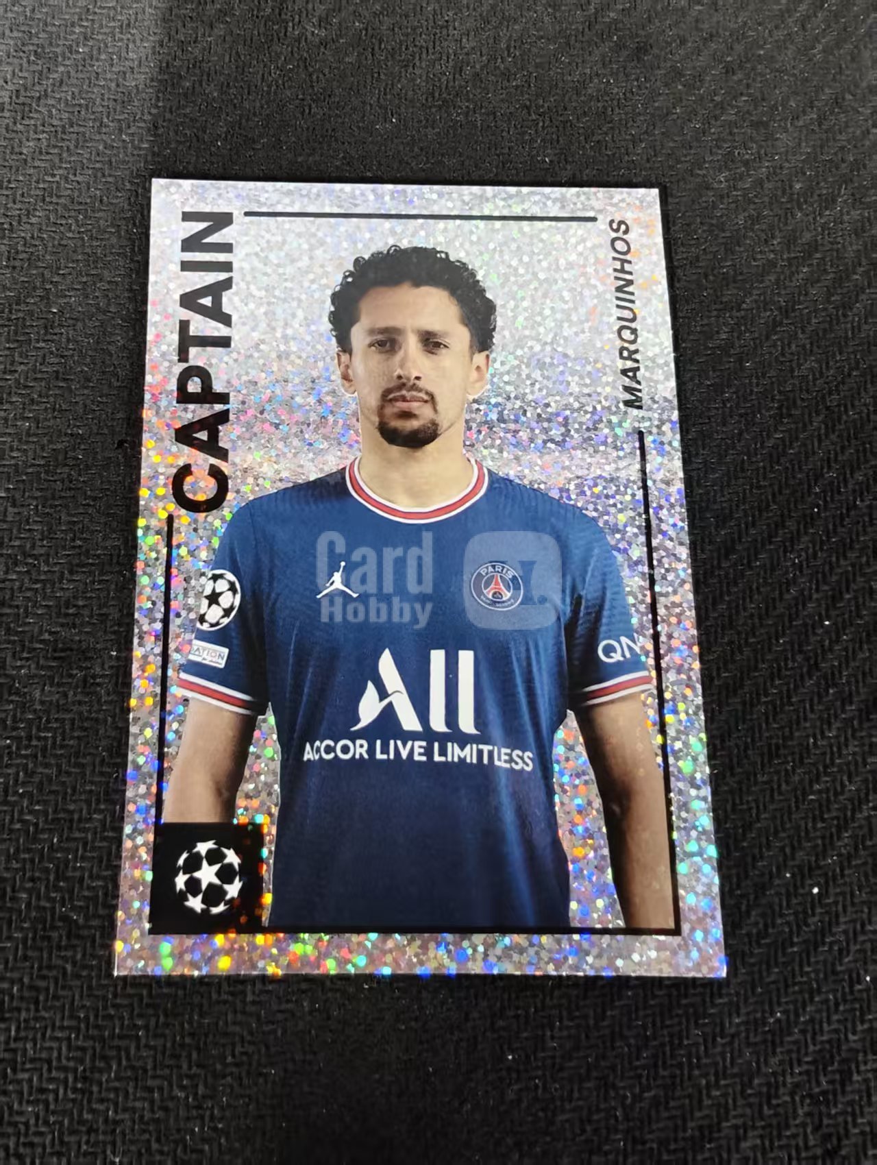 【可合并,不累计】2022 Topps Merlin 梅林97 Marquinhos 马基尼奥斯 大巴黎 欧冠 点点折 划痕 边角瑕疵 #106