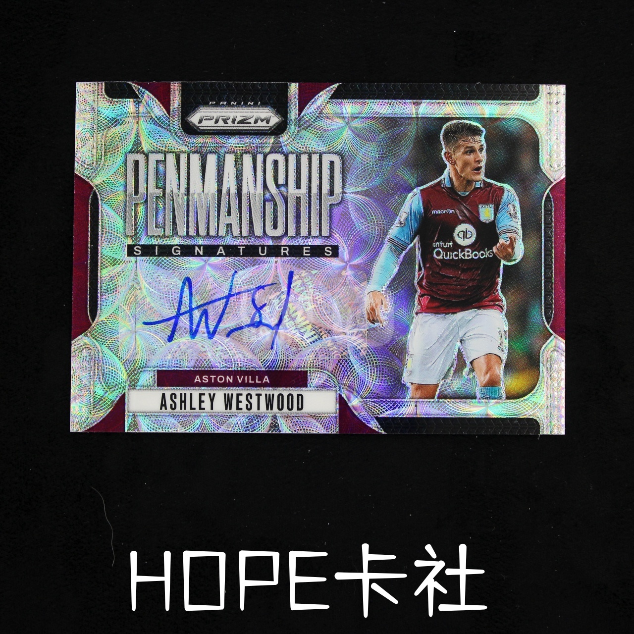 2023-24 Panini Prizm Ashley Westwood 阿斯顿维拉 阿什利 维斯特伍德 银折 签字【HOPE代卖(4.5%含卡淘)】