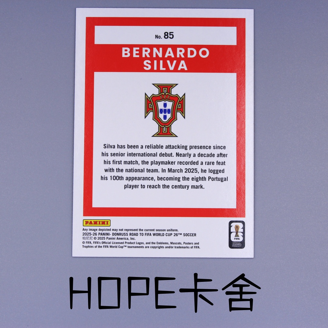 2022-23 Panini Donruss Bernardo Silva 世界杯大热 葡萄牙 曼城 皇马 B席 橙玫瑰金 99编【HOPE代卖(4.5%含卡淘)】