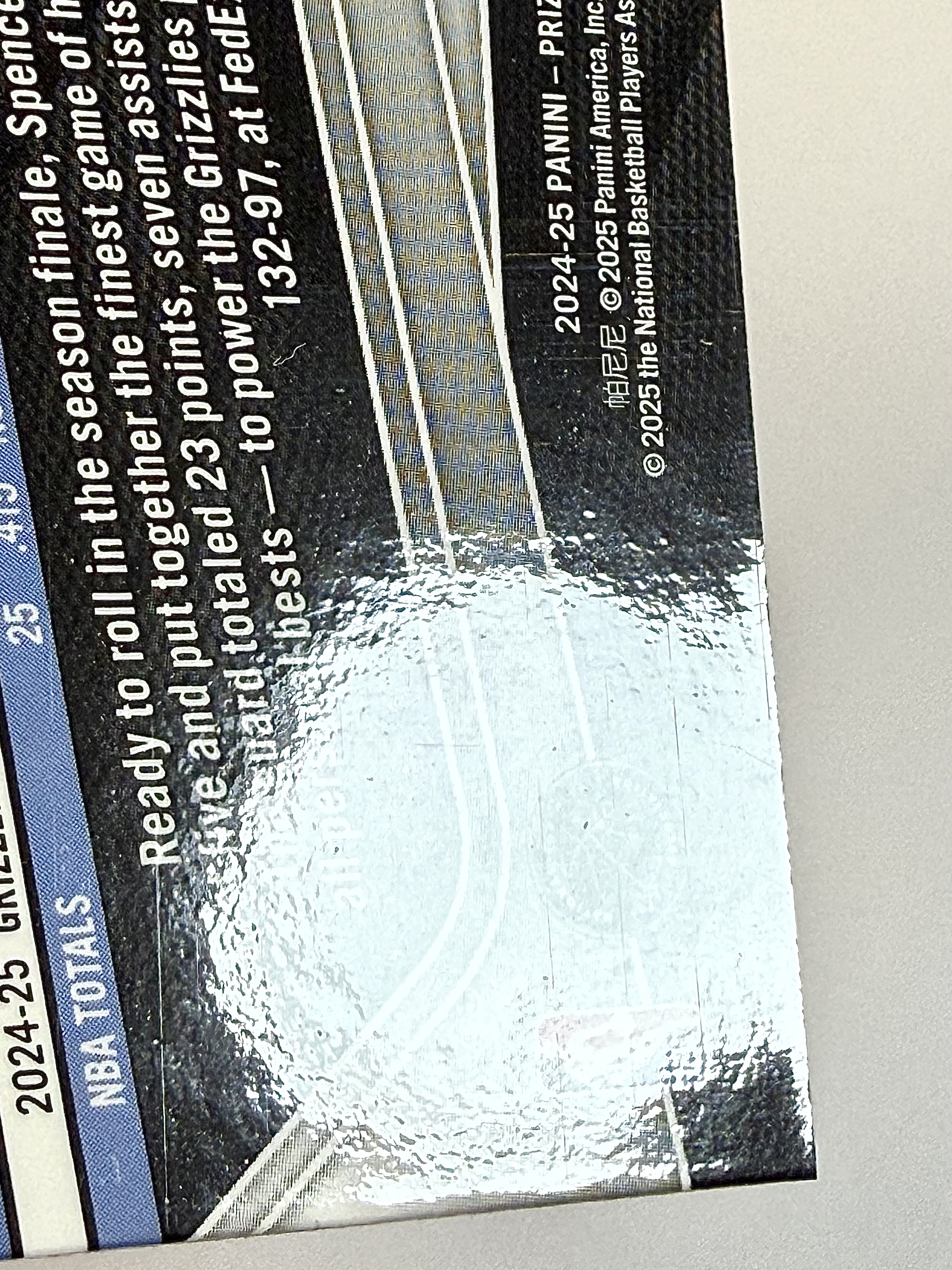 2024-25 Panini Prizm Black Cam Spencer RC 卡姆 斯潘塞 03/10编 新秀 正金折 灰熊 莫兰特队友 未来可期 凑套专收必备 卡品微瑕如图【DD】