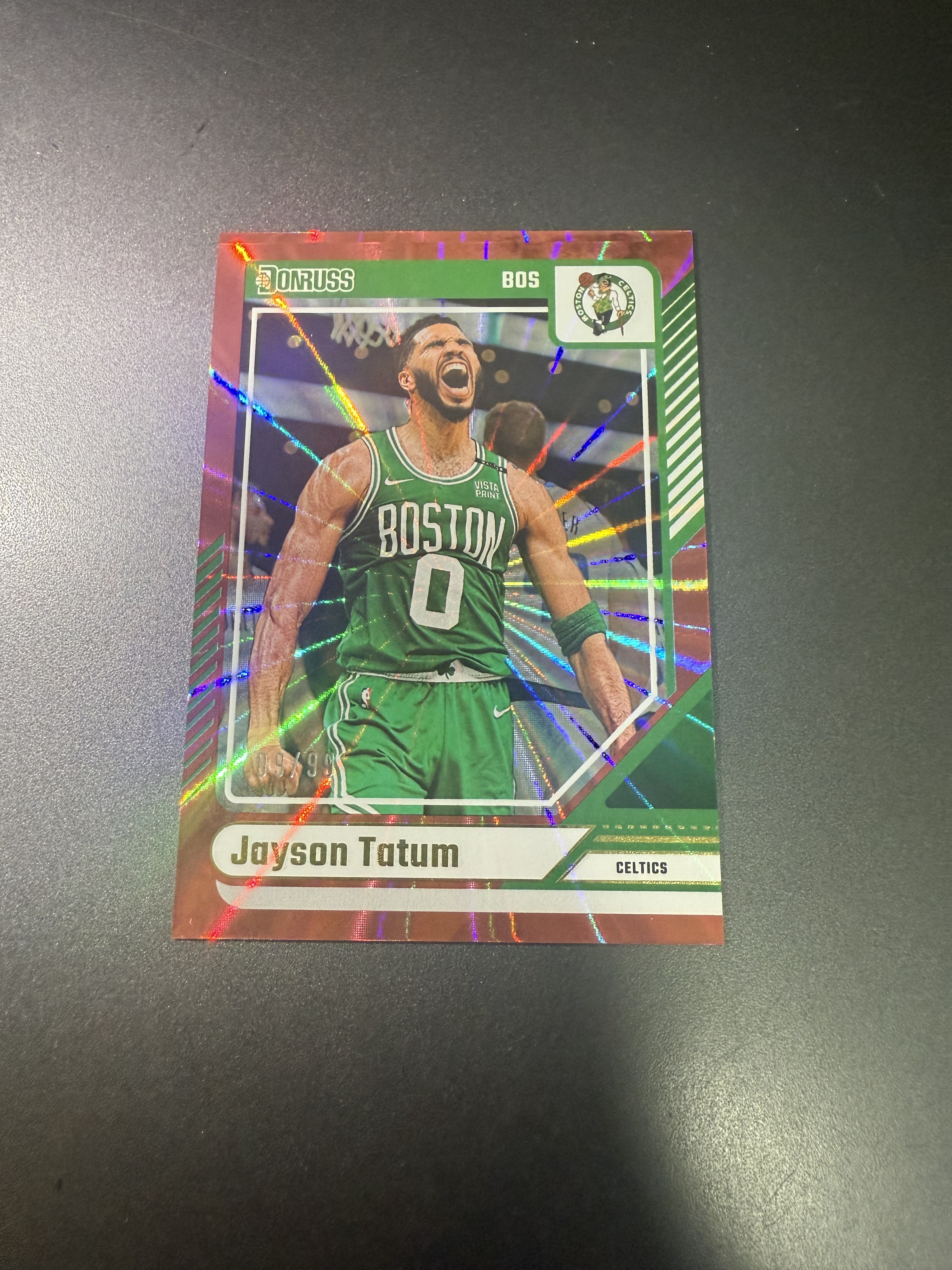 2024-25 Panini Donruss Jayson Tatum 塔图姆 红佛光折 99编 T