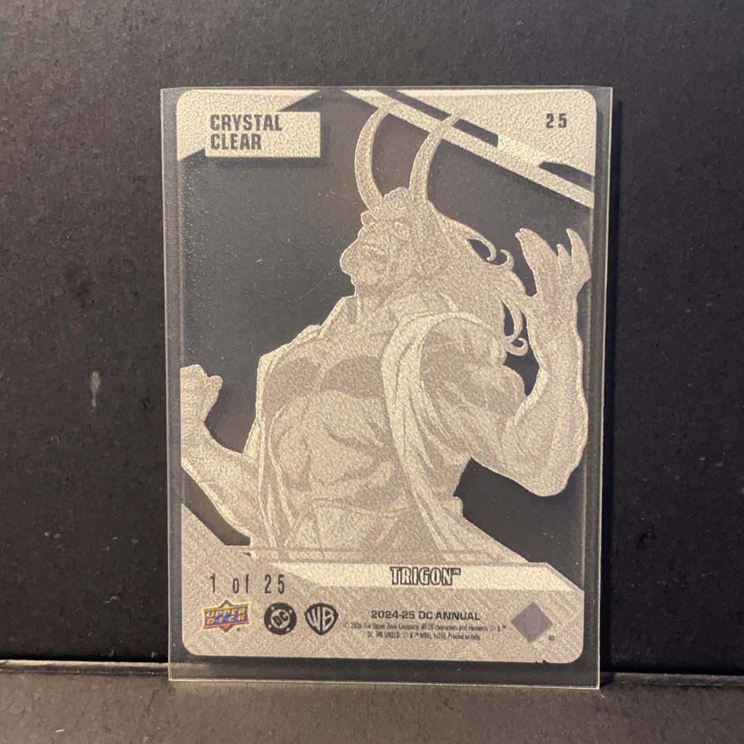2025 Upper Deck DC Universe DC漫画宇宙年鉴 三宫魔 反派 渡鸦父亲 透明亚克力玻璃板平行25编 序号25 2024-25 UD DC漫画宇宙年度Annual系列