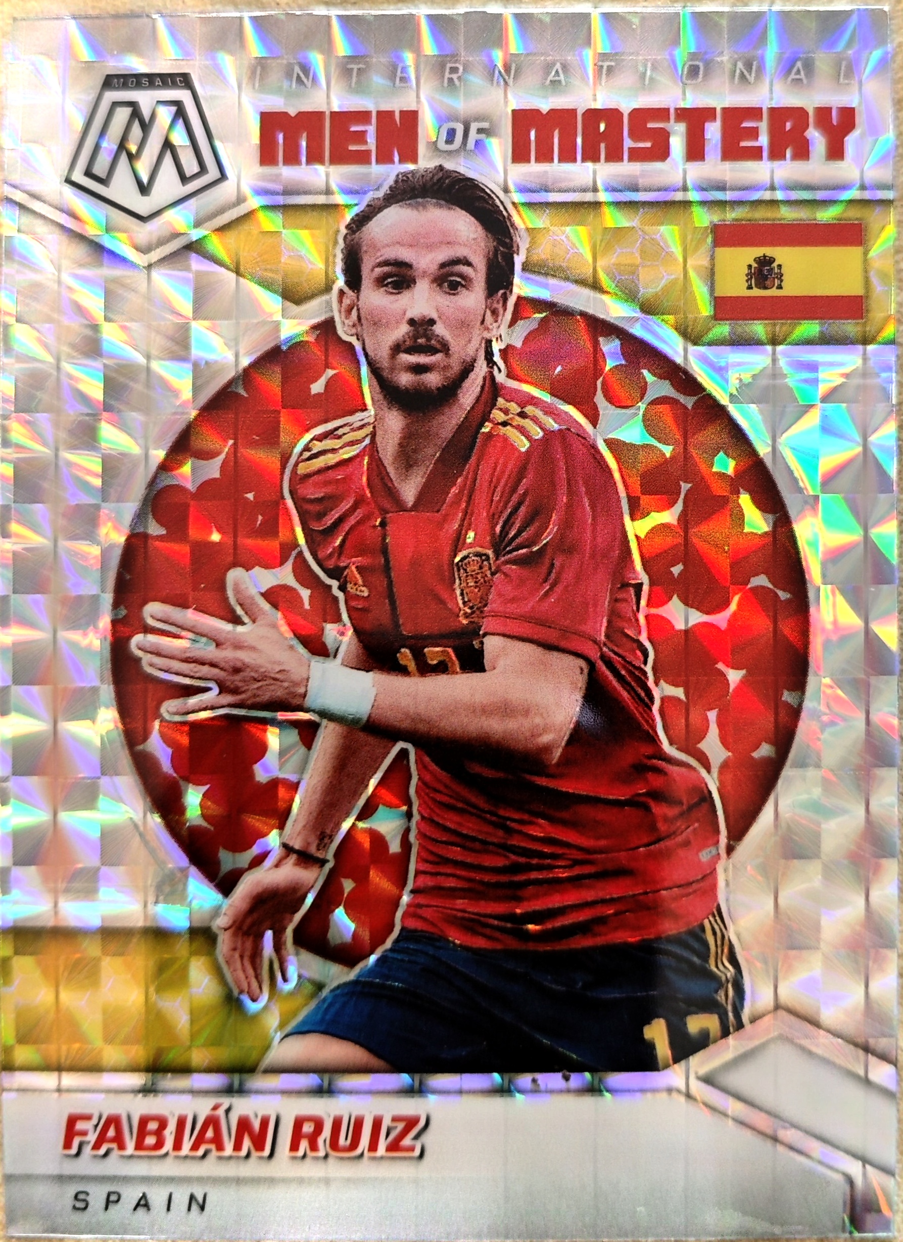 2021-22 Panini Mosaic Fabian Ruiz 法维安 鲁伊斯 西班牙 世界杯 特卡 实卡精美 收藏必备