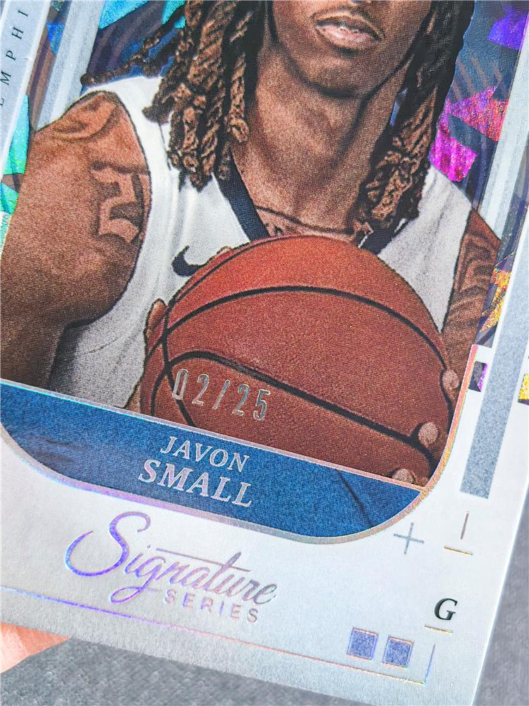 【LA拍卖】2025-26 Panini Signature Series Javon Small 新秀RC 贾冯 斯莫尔 灰熊 闪银版 ...